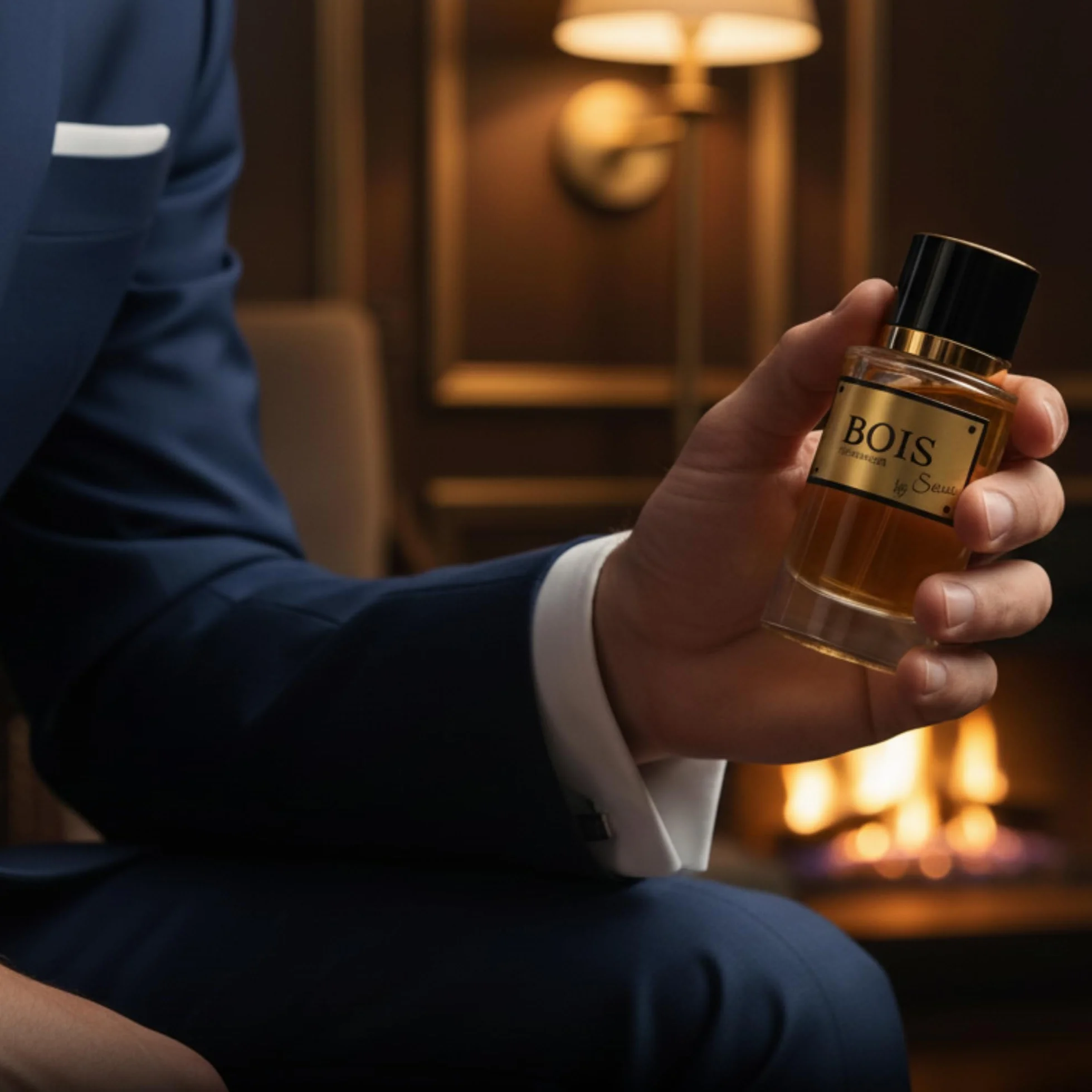 Perfumy Intense DREWNO - FRAGRANCES BY SASSO - Luksusowe pudełko - Ekstrakt z perfum 50 ml + Piżmo 3 ml + 5 darmowych próbek - Pudełko prezentowe dla mężczyzn - Kolekcja prywatna