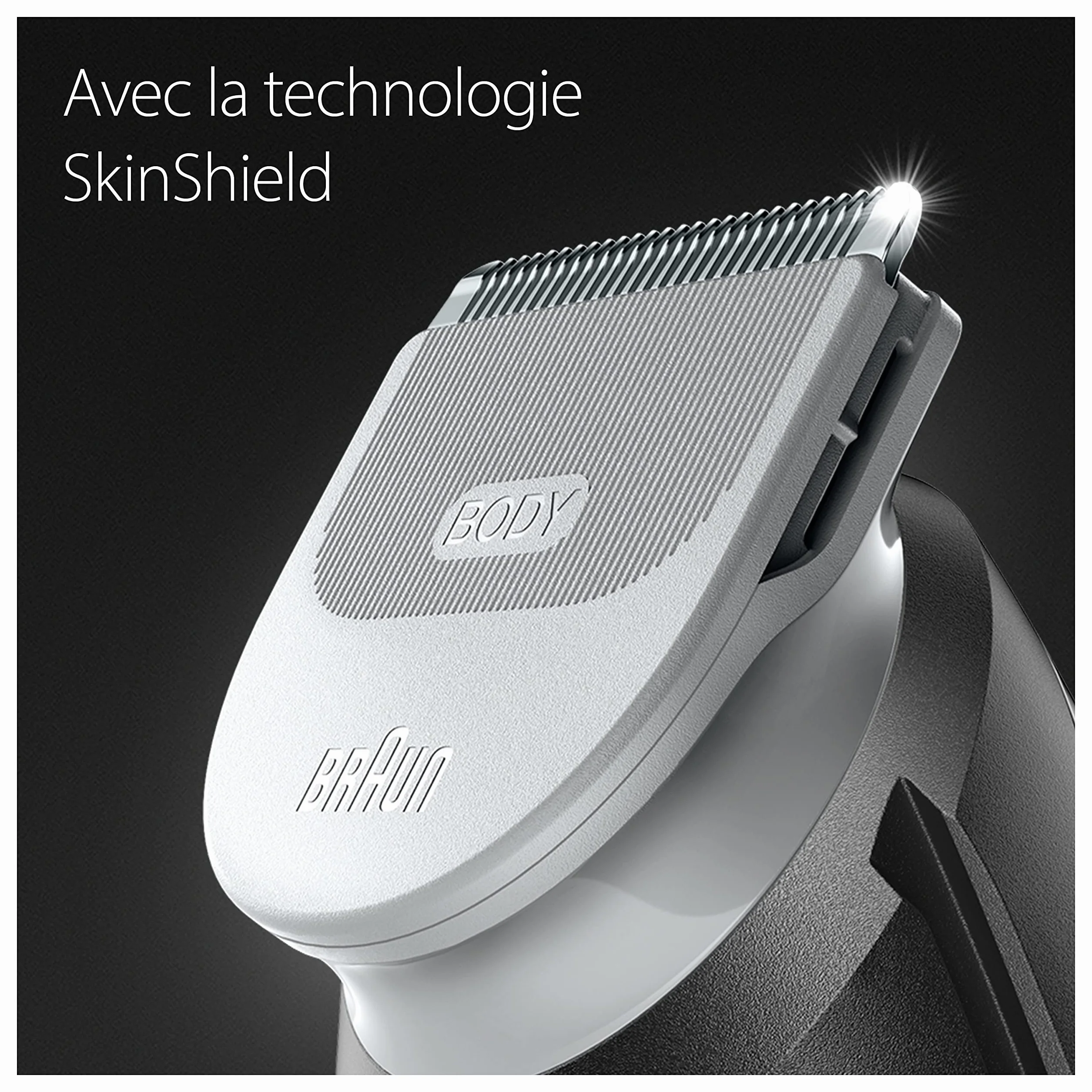 Braun Series 5 Bodygroomer/intymna golarka dla mężczyzn, do pielęgnacji ciała i usuwania włosów dla mężczyzn, piersi, pach, nasadki grzebieniowe 1 – 11 mm, nasadka do golenia na gładko, BG5360