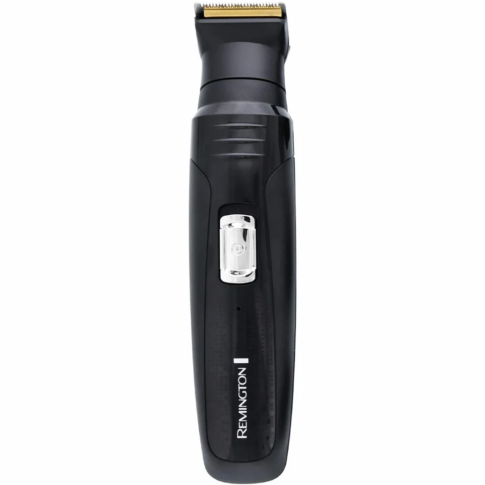 Remington trymer do brody i ciała, ostrza pokryte tytanem, 5 nakładek 1.5-12mm, regulowany grzebień 2-20m, nakładka foliowa, trymer do ciała, nosa i uszu, zmywalna głowica, czarny, GroomKit PG6130