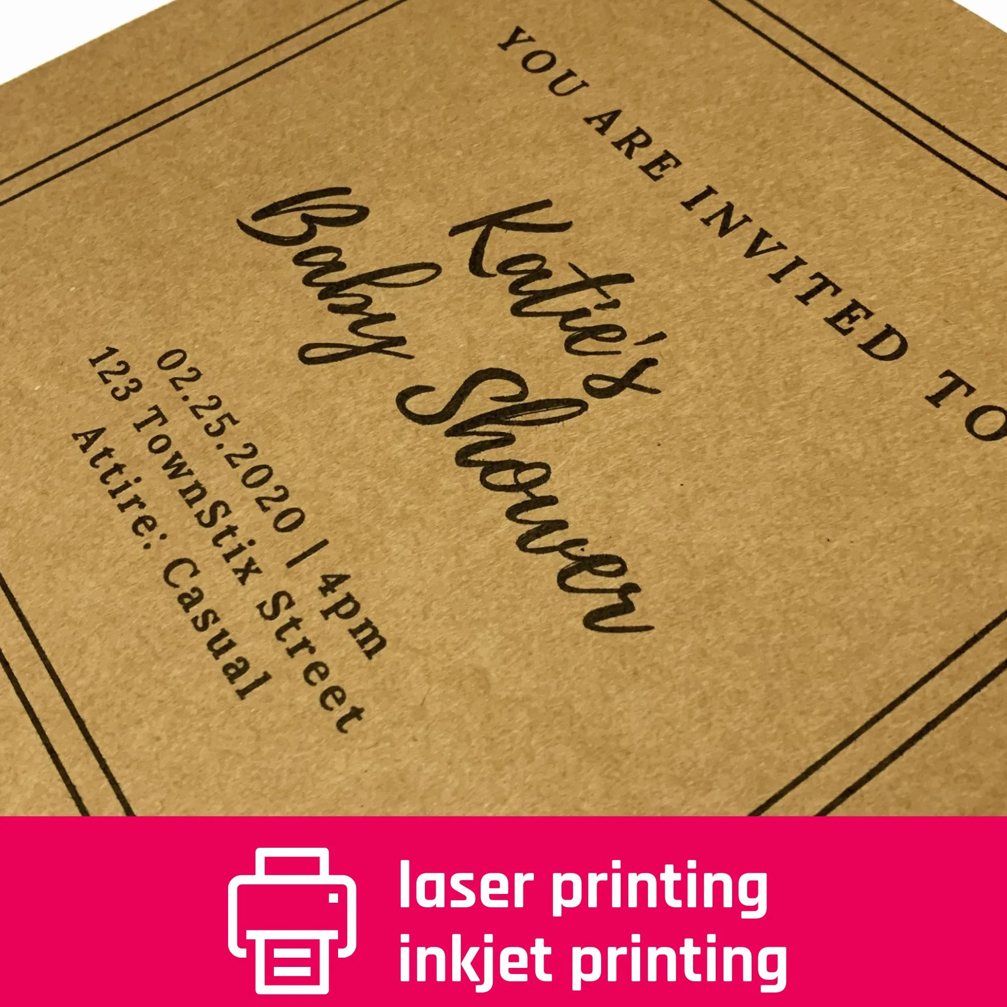 100 Arkuszy, 300 g/m² - Brązowy Papier Karton Kraft Kraftowy Pakowy Karta A5