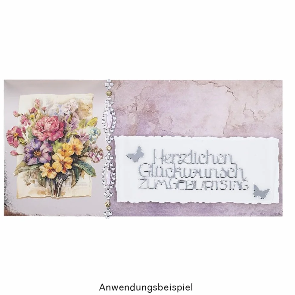 Ideen mit Herz Karton lustrzany, papier metalowy, metaliczny papier do majsterkowania, 20 arkuszy, DIN A4, 200 g/m², biała strona tylna (pastelowy)