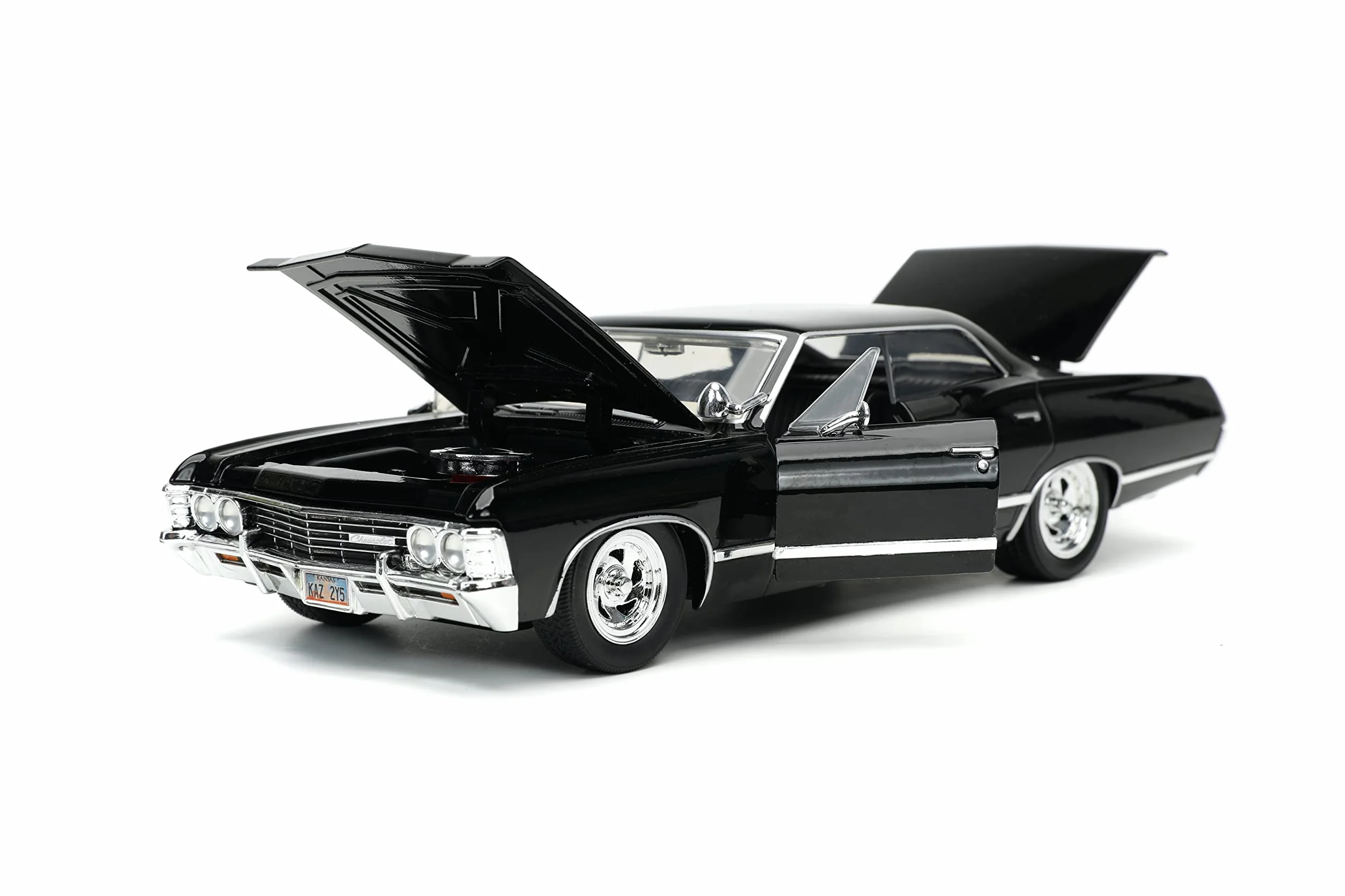 Supernatural 1:24 1967 Chevy Impala Die-cast Car w/Dean Winchester Die-cast Figure, Toys for Kids and Adults