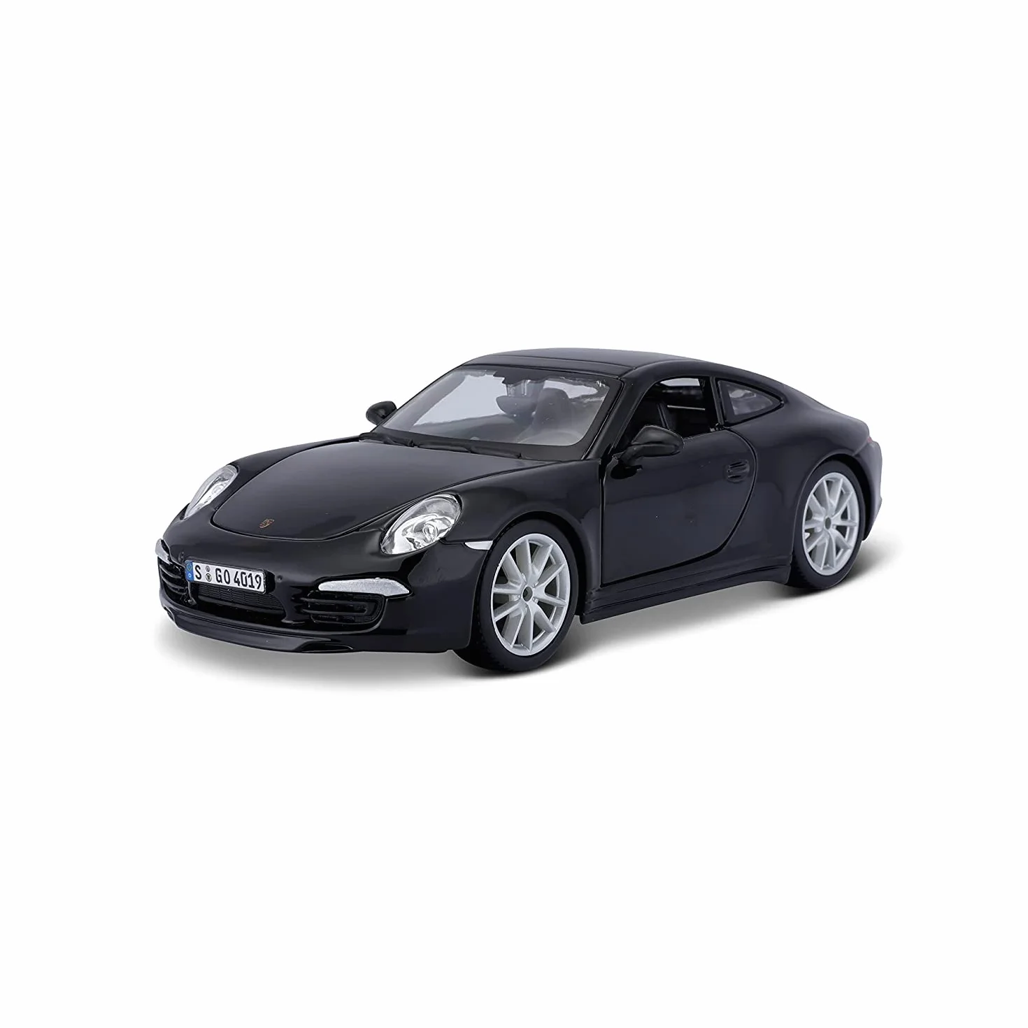 Bauer Spielwaren 18-21065B Porsche 911 Carrera S model samochodu w skali 1:24, czarny, M