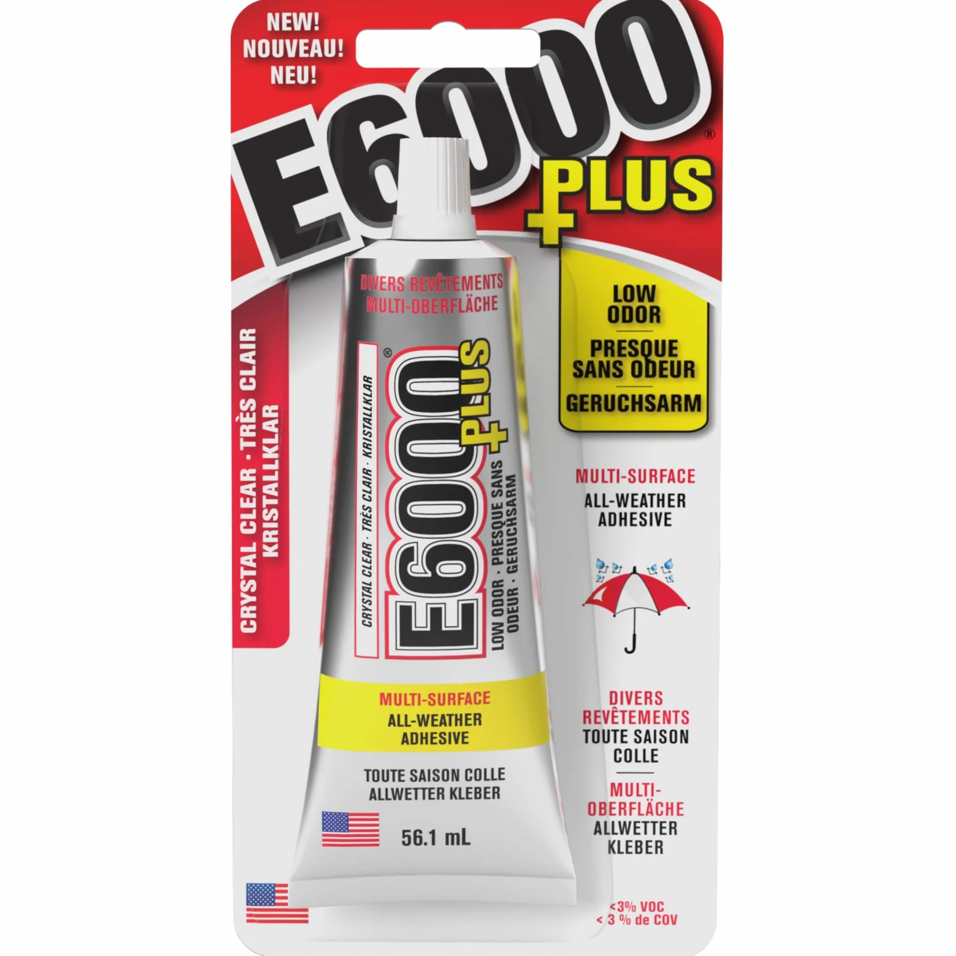 Eclectic E6000 Plus No Odor 1.9oz Crystal Clear