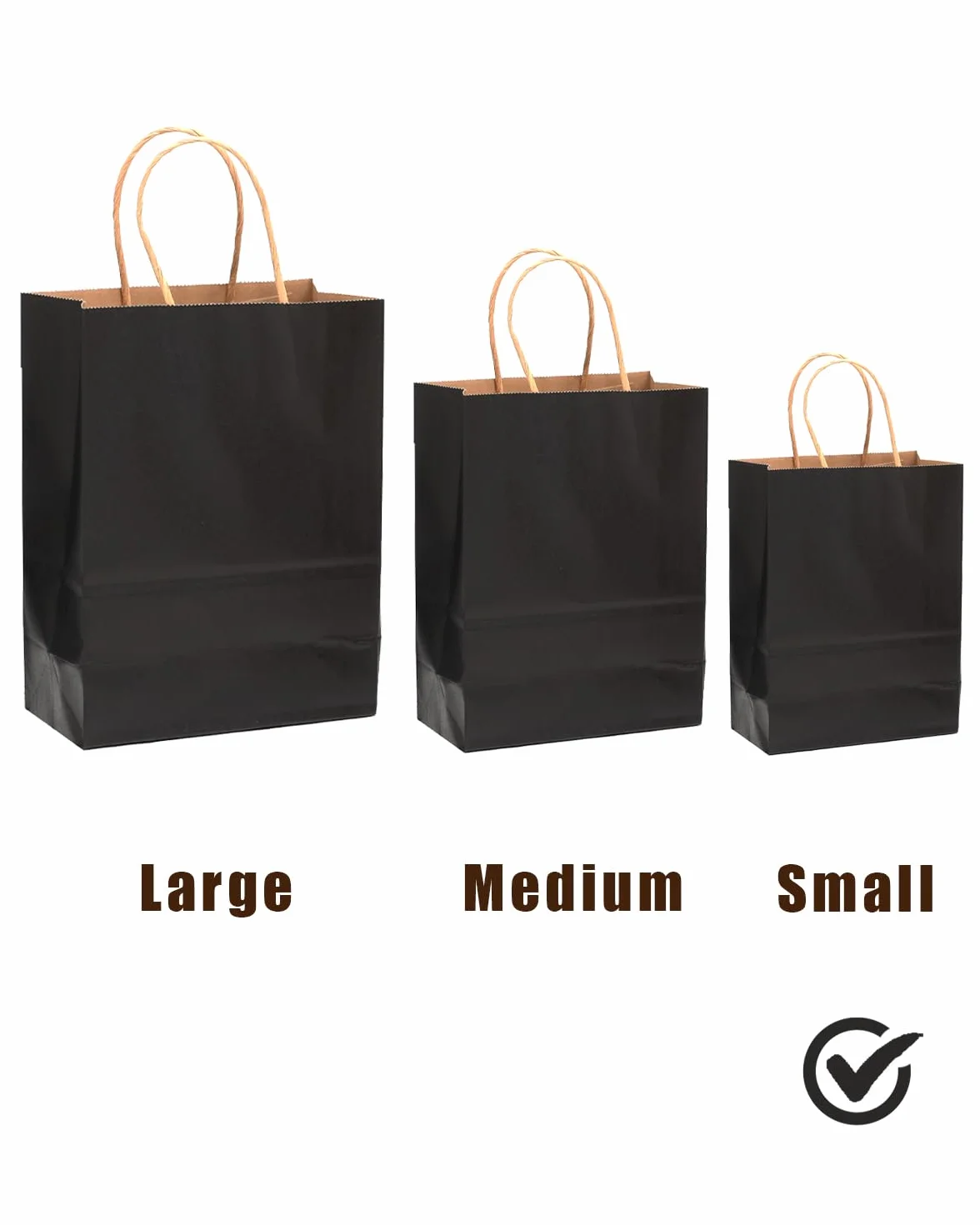 Gcardist 32 szt. torebki kraft z uchwytami 21 x 15 x 8 cm, małe torebki na prezenty, 16 różnych kolorów, wszechstronne zastosowanie (8,3 x 6 x 3,1 cala, mały rozmiar)