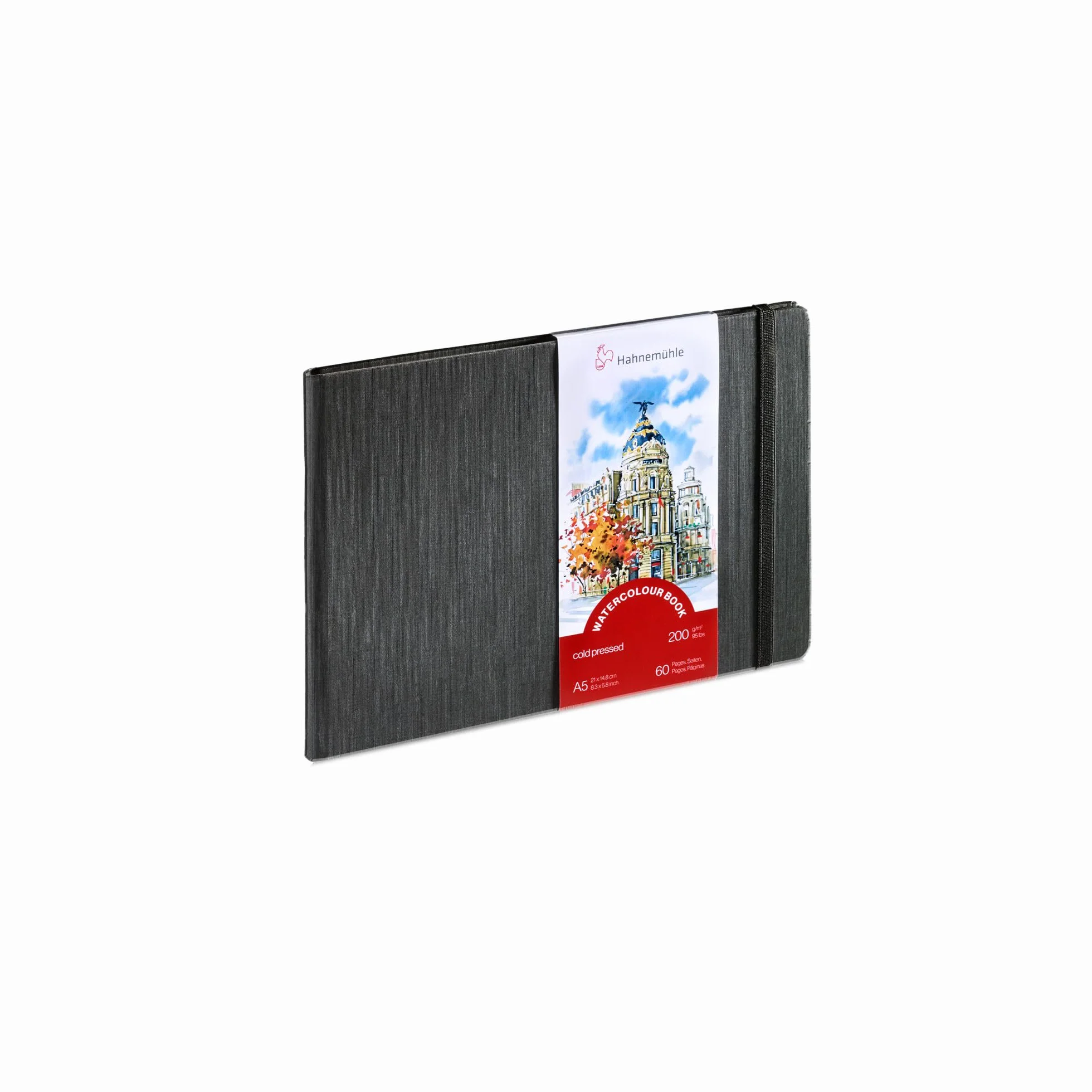Hahnemuhle 10628811 książka akwarelowa, format A5, 200 g/m², 30 arkuszy, krajobraz, biały