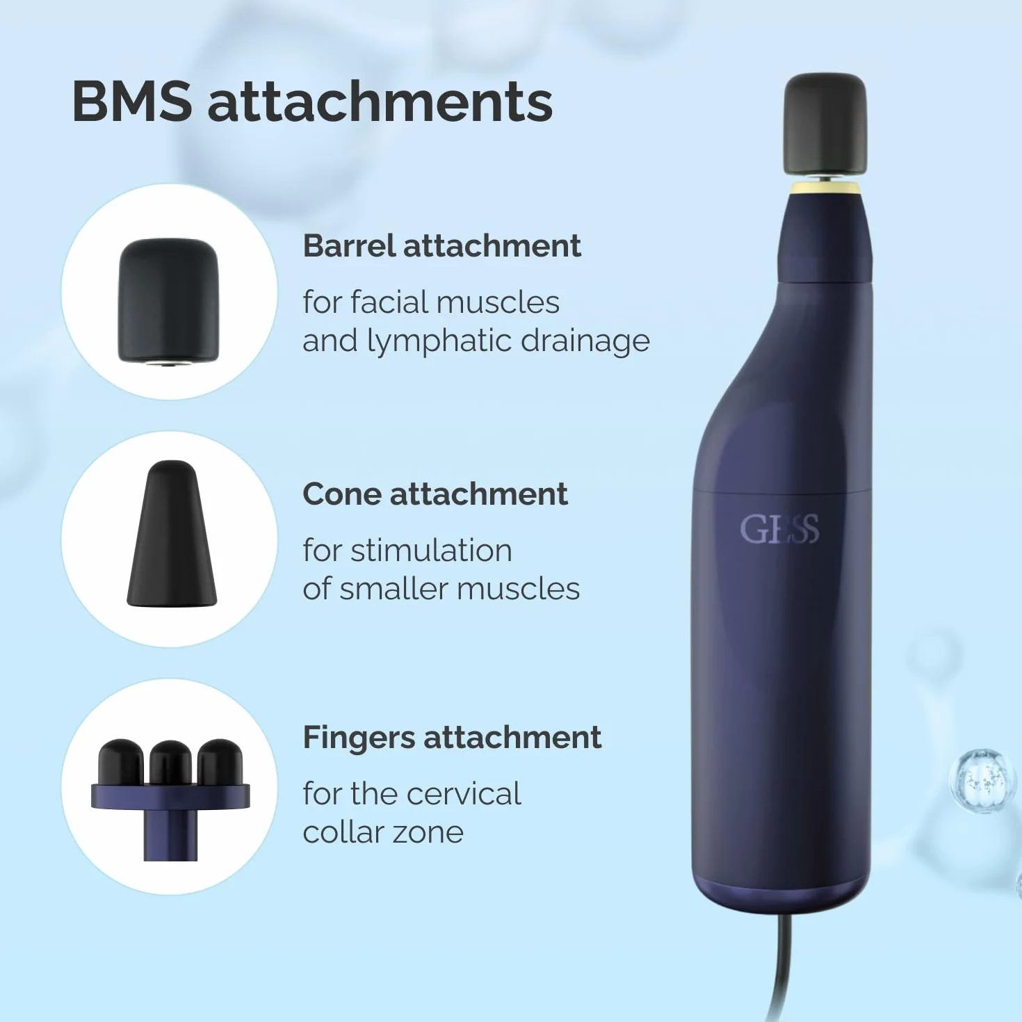 GESS FaceActive Professional BMS Biomechaniczny masażer do twarzy – przeciwstarzeniowy, ujędrniający skórę i redukujący zmarszczki, głęboki masażer do twarzy z bezpłatnym samouczkiem wideo od eksperta