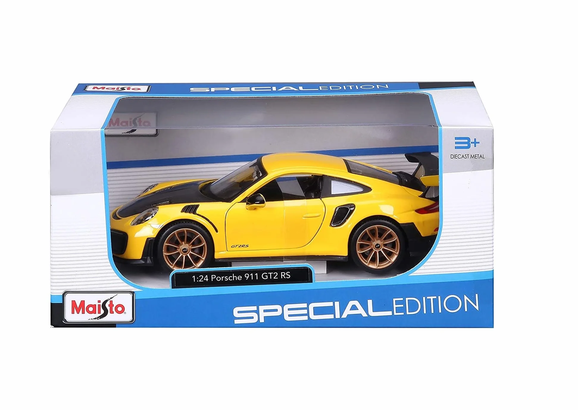 BBURAGO - Porsche 911 GT2 RS - Realistyczny model samochodu w skali 1:24, oficjalna licencja Porsche, zalecany dla osób w wieku od 3 lat.