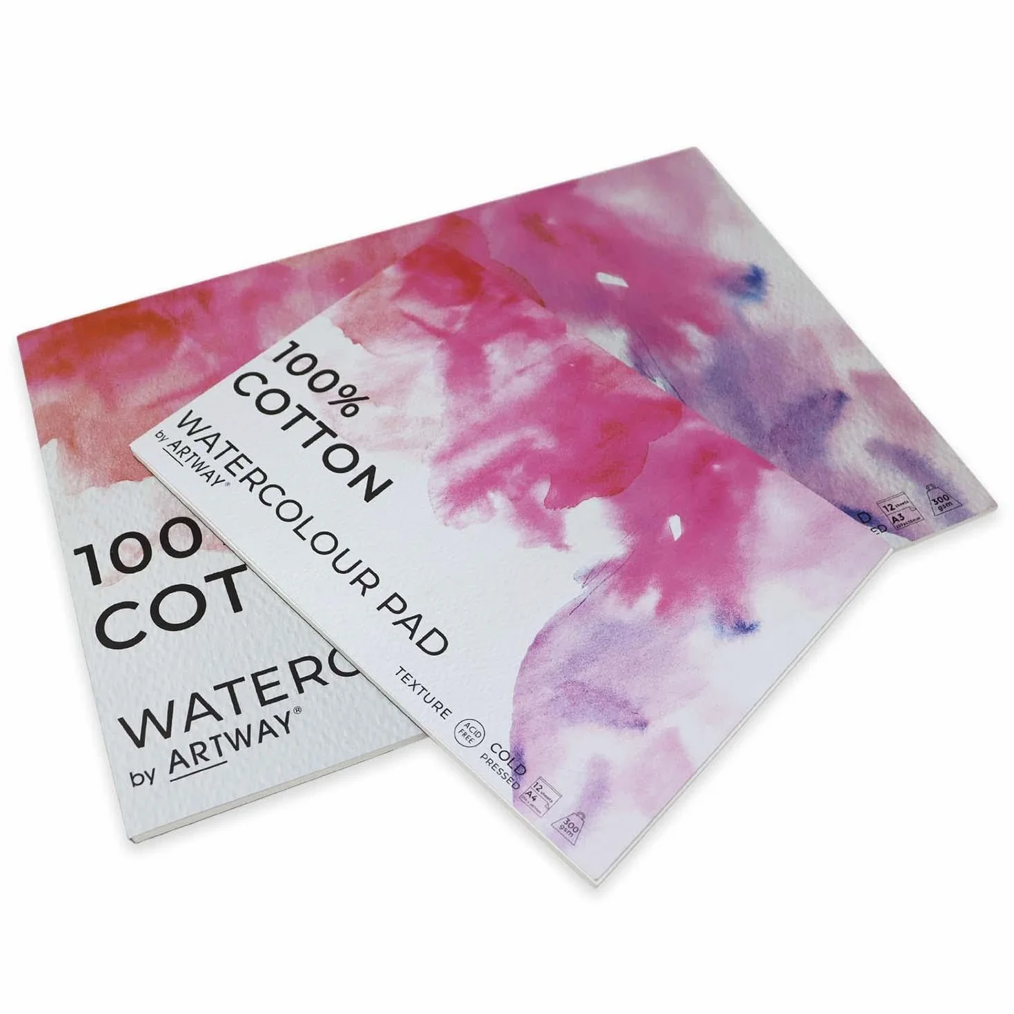 Artway Podkładka Akwarelowa, Papier, Biały, A4, 300 g/m², 12 arkuszy