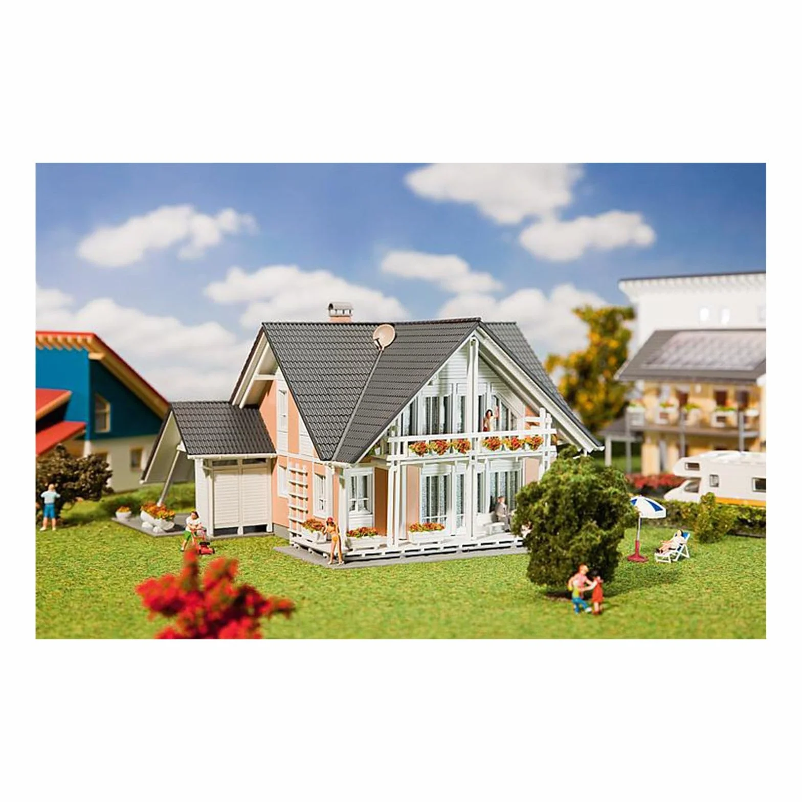 Faller - Haus Prestige, 18.5 x 7.7 x 27.9 cm, Budynek H0, Nowoczesny, Unisex - Dla Dorosłych