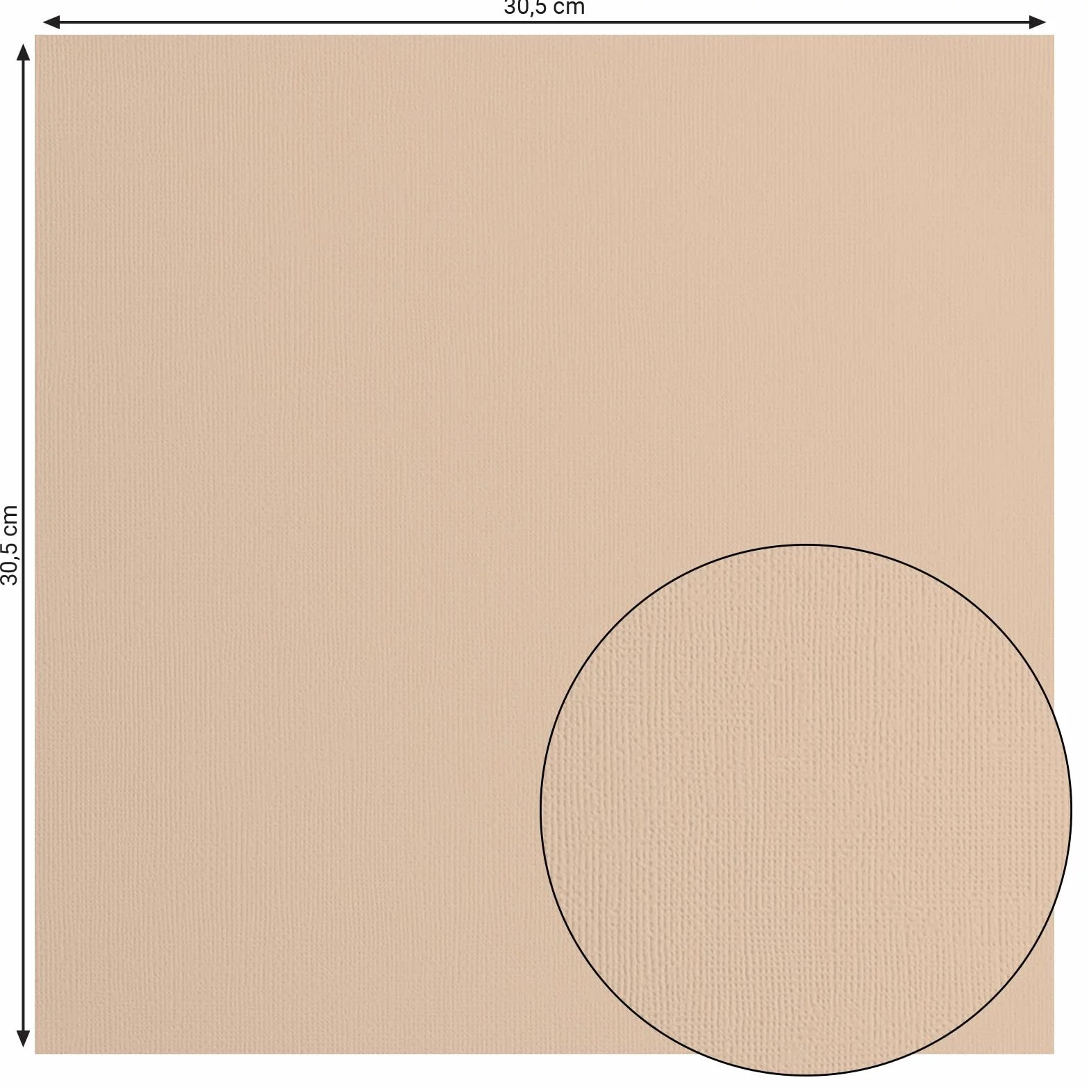 Vaessen Creative Florence Cardstock papier, beżowy, 216 g/m², kwadratowy, 30,5 x 30,5 cm, 20 sztuk, tekstura, do scrapbookingu, produkcji kartek, wytłaczania i innych prac ręcznych