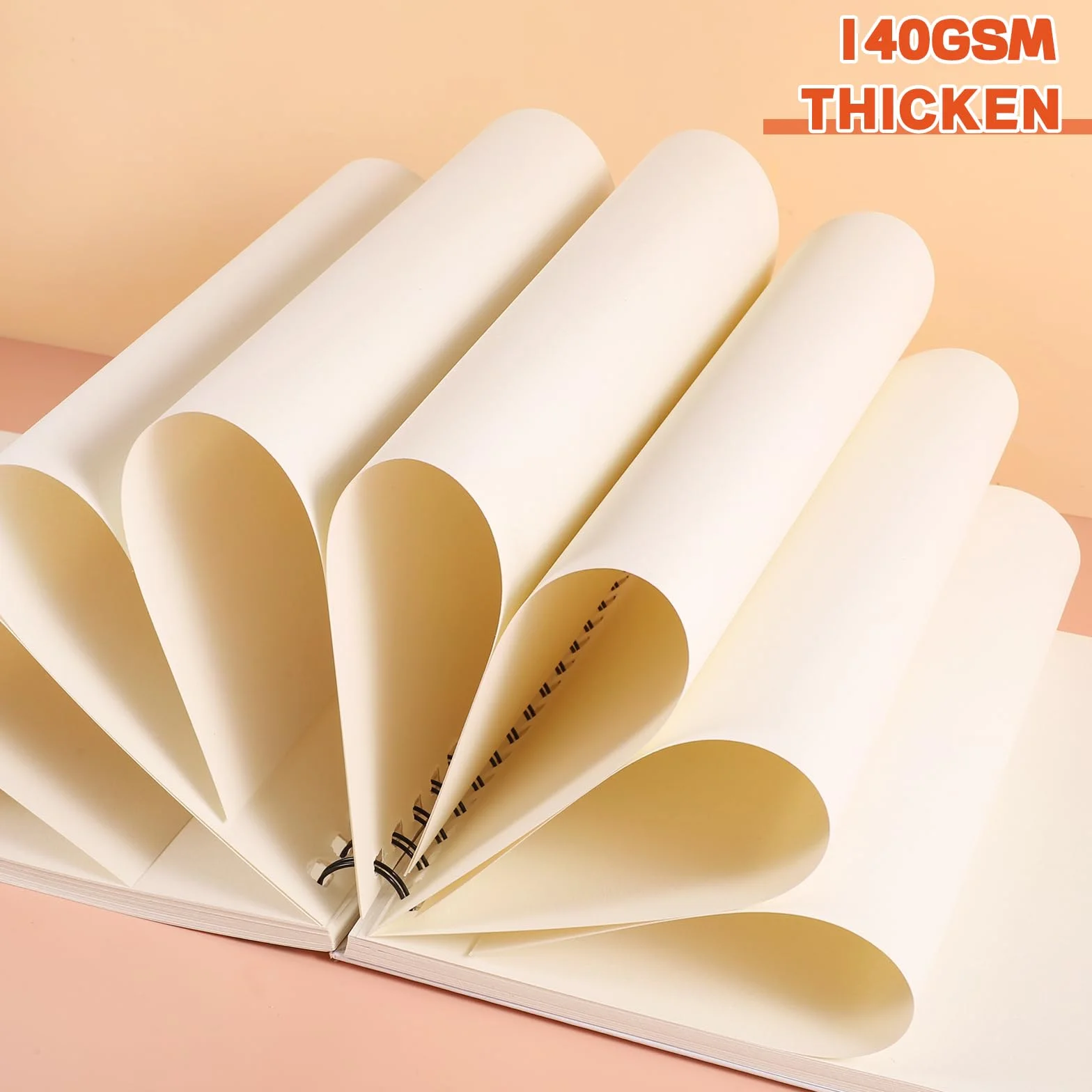 Blok rysunkowy dla dzieci, szkicownik A4, papier do rysowania ze spiralą, blok do szkicowania, prezent dla dzieci początkujących malarzy, do rysowania, pisania, szkicowania