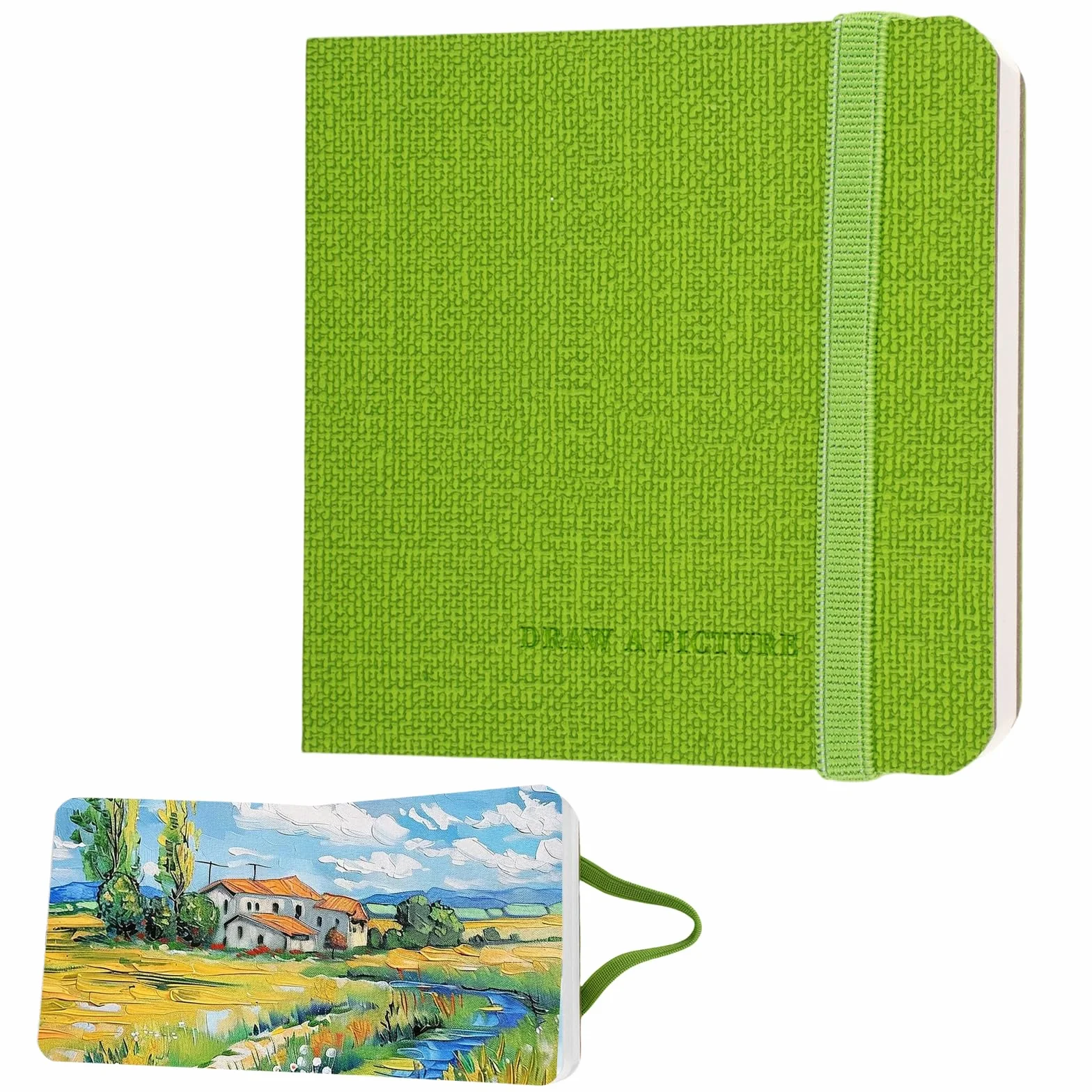 Pamiętnik akwarelowy, kwadratowy papier akwarelowy, 10 x 10 cm, 30 arkuszy kwadratowego notatnika akwarelowego, 100% bawełna, 300 g/m², bez kwasów wodnych szkicowników, dla artystów, dorosłych