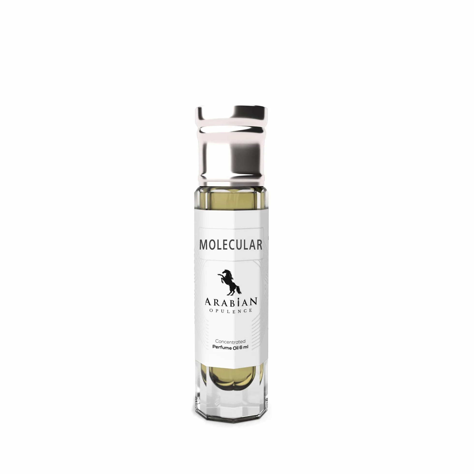 Arabian Opulence FR201 MOLECULAR olejek perfumowany w kulce, skoncentrowany olejek do ciała, długotrwały olejek na bazie oleju, dla mężczyzn i kobiet, butelka podróżna, bez alkoholu, 6 ml