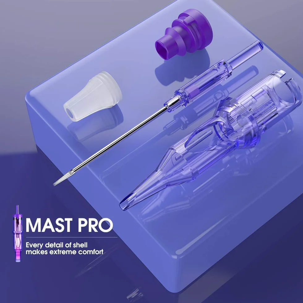 Mast Pro Tattoo Cartridge Needles 20Pieces #12 0.35 1209RL Standard Round Liner Microblading Tattoo Needle Cartridge for Tattoo Machine Pen