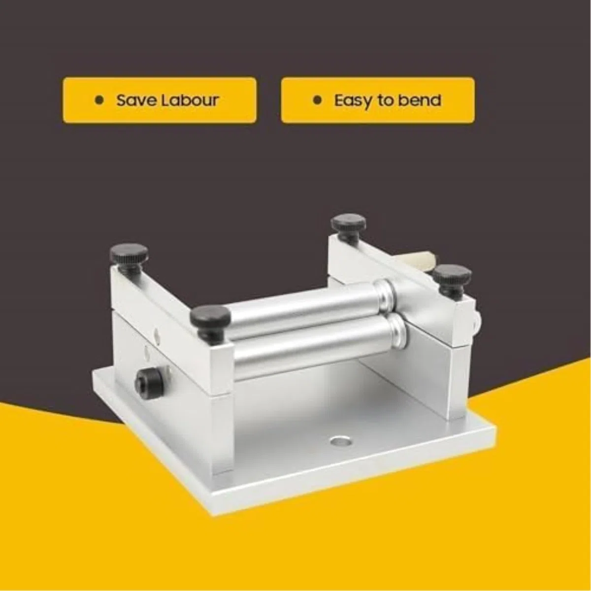 Ręczne narzędzie do gięcia metalu do blachy 60 mm, rolka korbowa do produkcji biżuterii i modelarstwa, idealna do projektów profesjonalnych i DIY