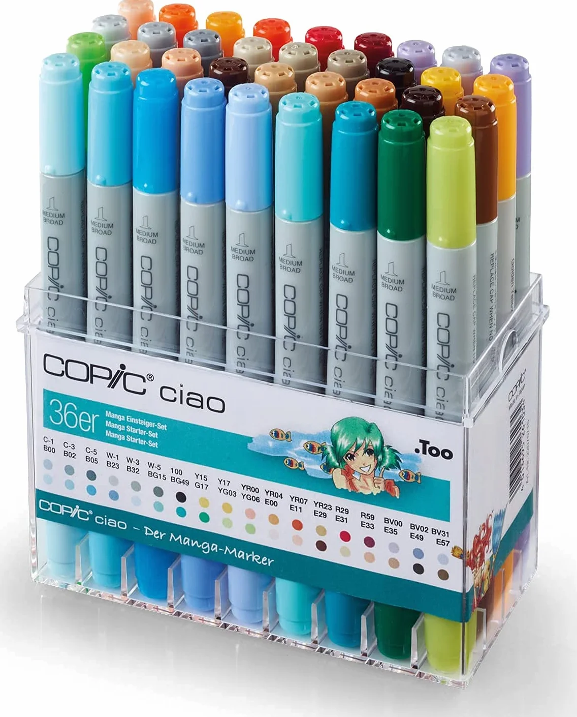 Copic Ciao Zestaw 36 sztuk) rysunków Manga