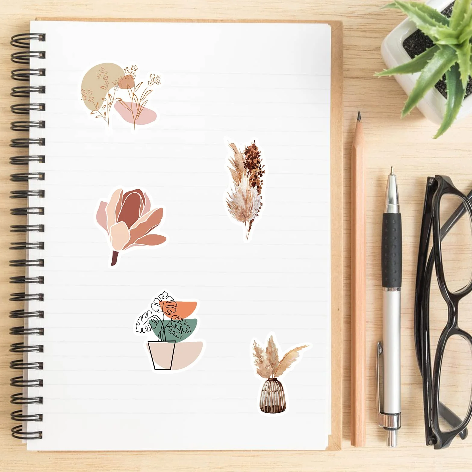 Naklejki boho 100 sztuk na laptop, telefon, podkładkę, walizkę, gitarę, scrapbooking