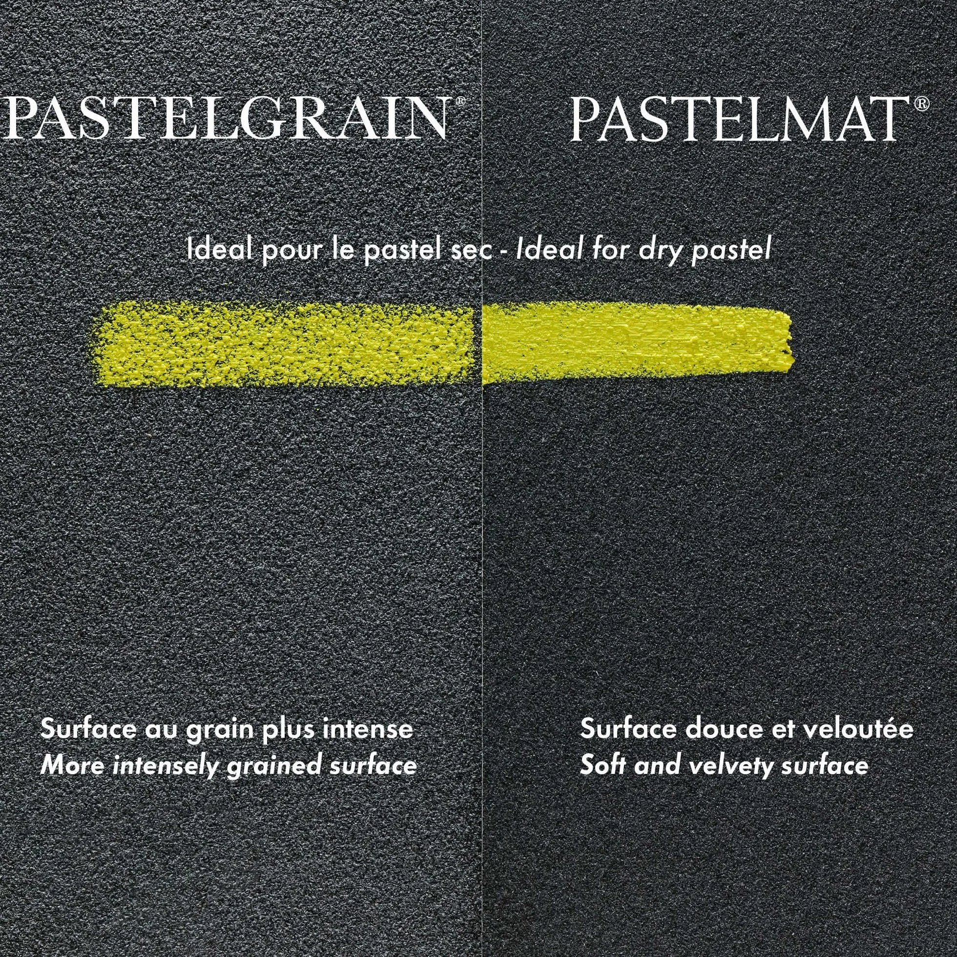 Clairefontaine 96054C Blok Pastelmat n°7 – 12 arkuszy specjalnego papieru do pasteli suchych – 30x40 cm 360g – 4 kolory – przekładki z papieru krystalicznego