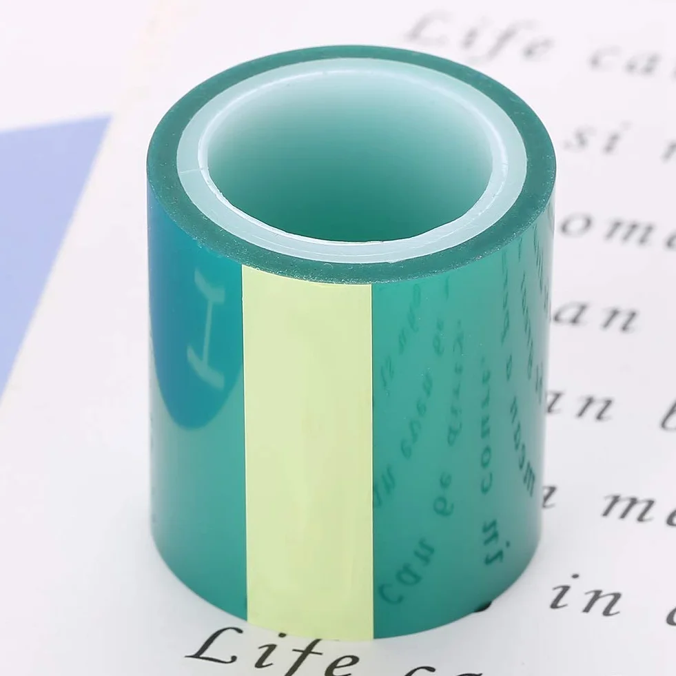 Focket Taśma papierowa, zielona, 1 rolka, taśma do produkcji biżuterii do metalowej ramy, DIY, rzemiosło z żywicy epoksydowej, klej UV, 4 cm x 5 m, 26 g