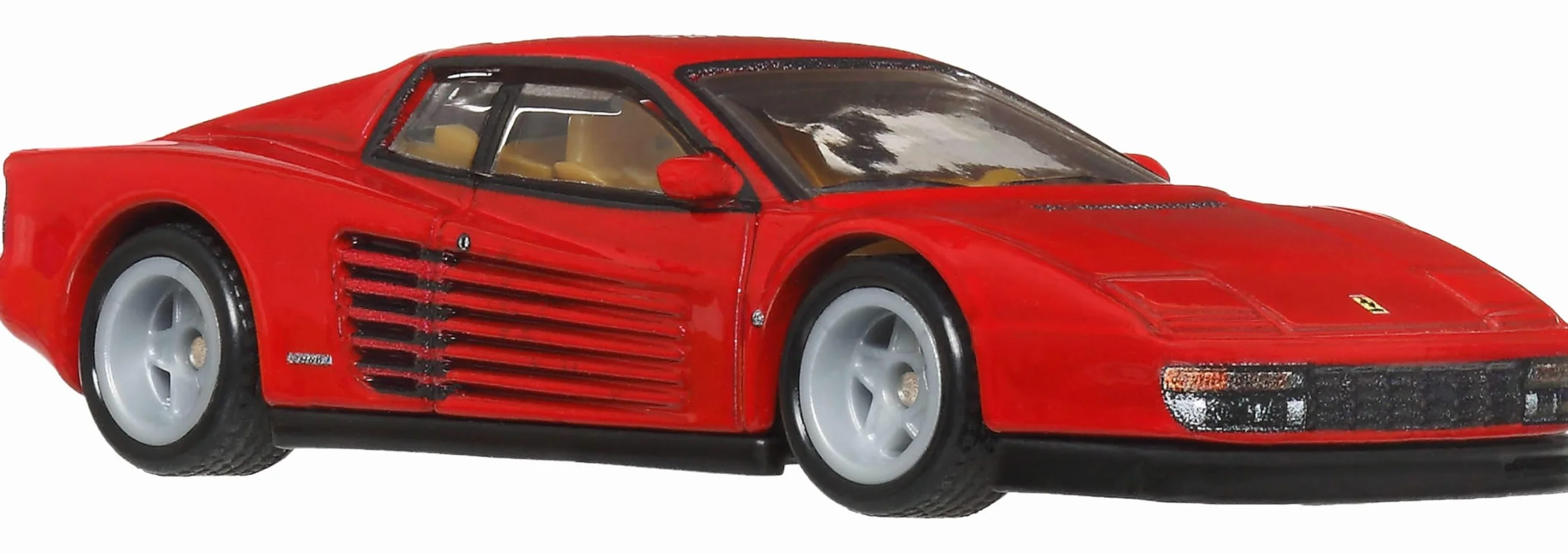 Hot Wheels Premium Car Culture Kultowe auta Samochodzik Ferrari Testarossa, metalowe auto w skali 1:64, opony Real Riders, metalowa konstrukcja, samochód zabawka dla dzieci 3+ i kolekcjonerów, JKF00