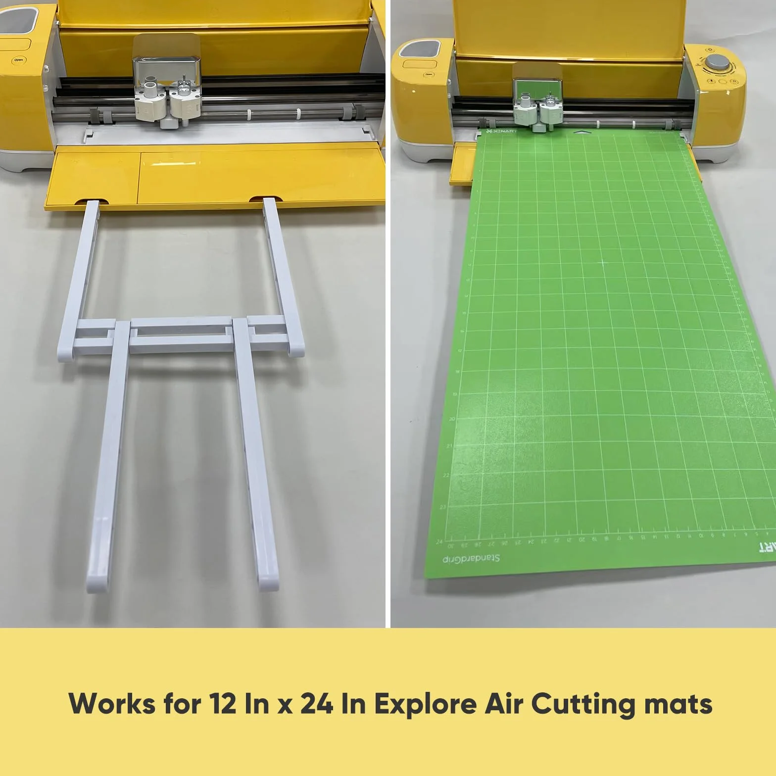 XINART Taca przedłużająca do Cricut Explore Air3/2/1, uchwyt na matę do cięcia 12 x 24, kompatybilny z matami powietrznymi Cricut Explore