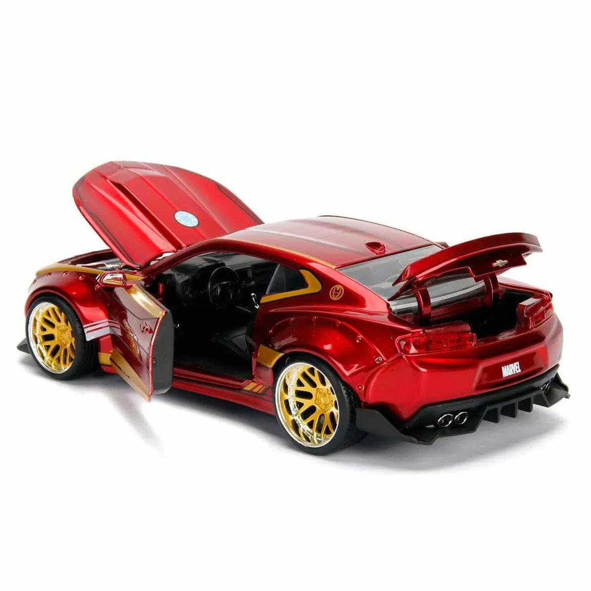 MARVEL IRONMAN 2016 CHEVY CAMARO SS 1:24 SCALE DIE-CAST CAR