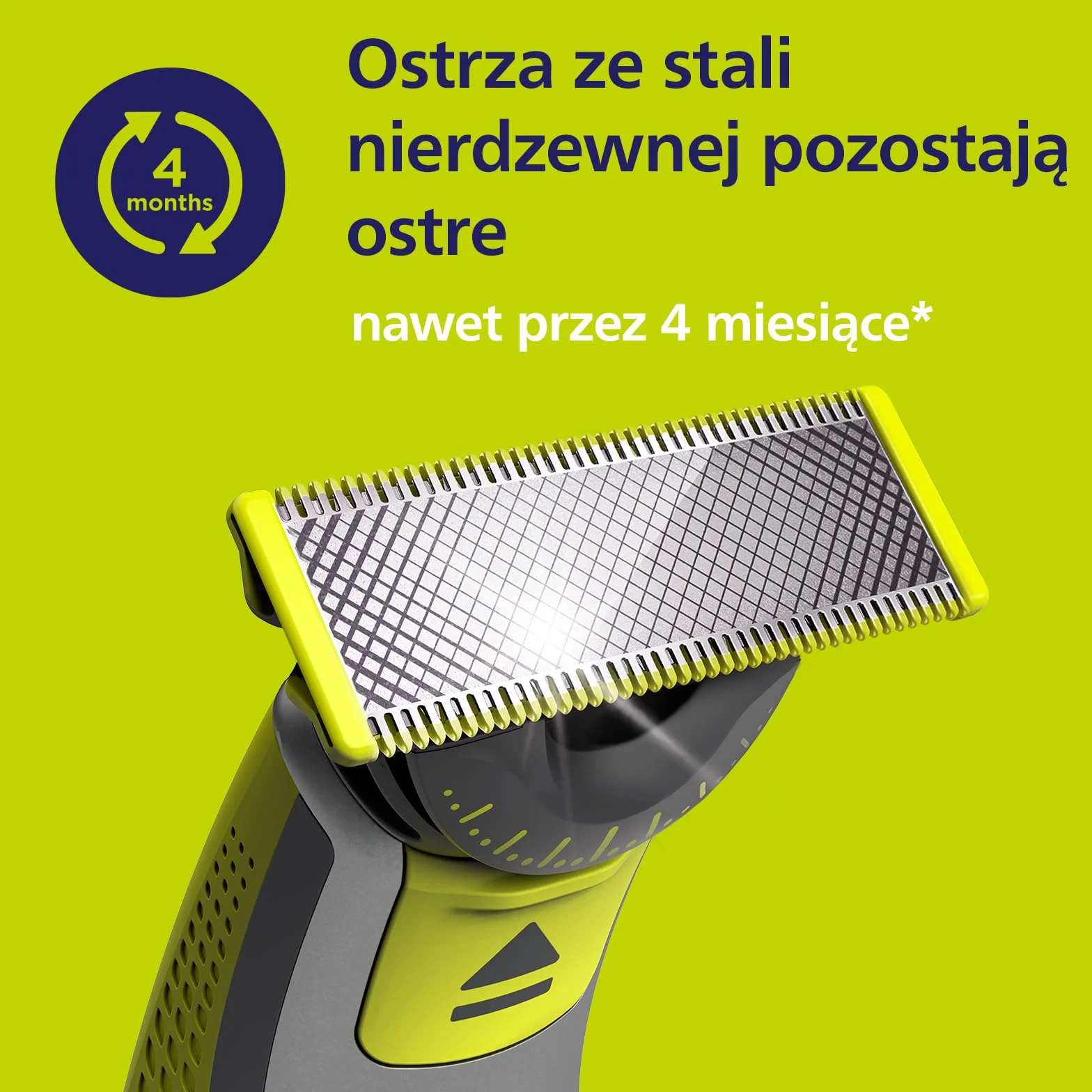 Philips Oryginalne ostrza wymienne OneBlade 360, do golarki hybrydowej OneBlade, 4 sztuki, model QP440/50