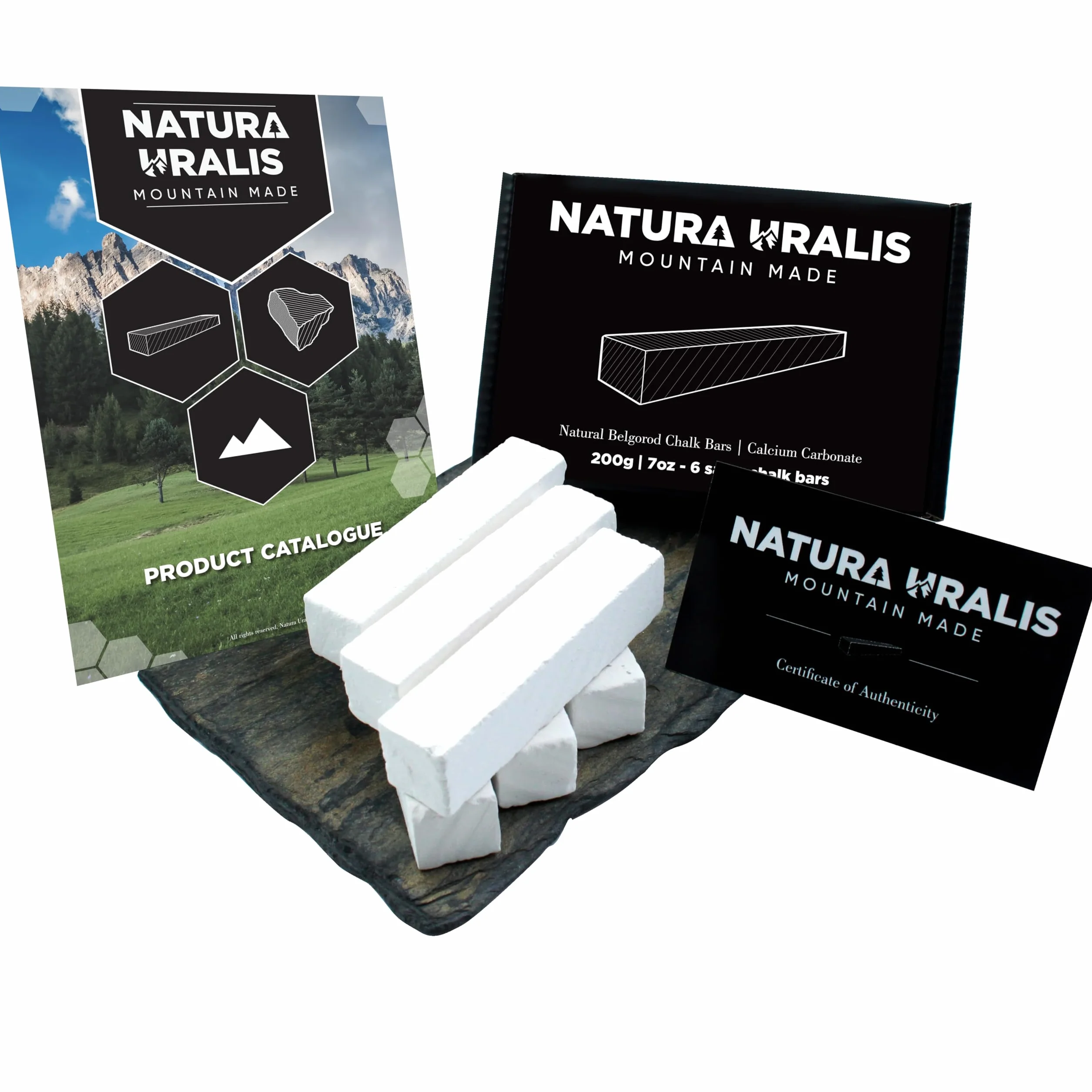 Natura Uralis Premium Belgorod Tynk Siekany | 200g Białych Słupków Wapiennych - Niesamowity Chrzęst, Satysfakcjonująca Ziemista, Aksamitna i Solidna Tekstura, Sensacja ASMR