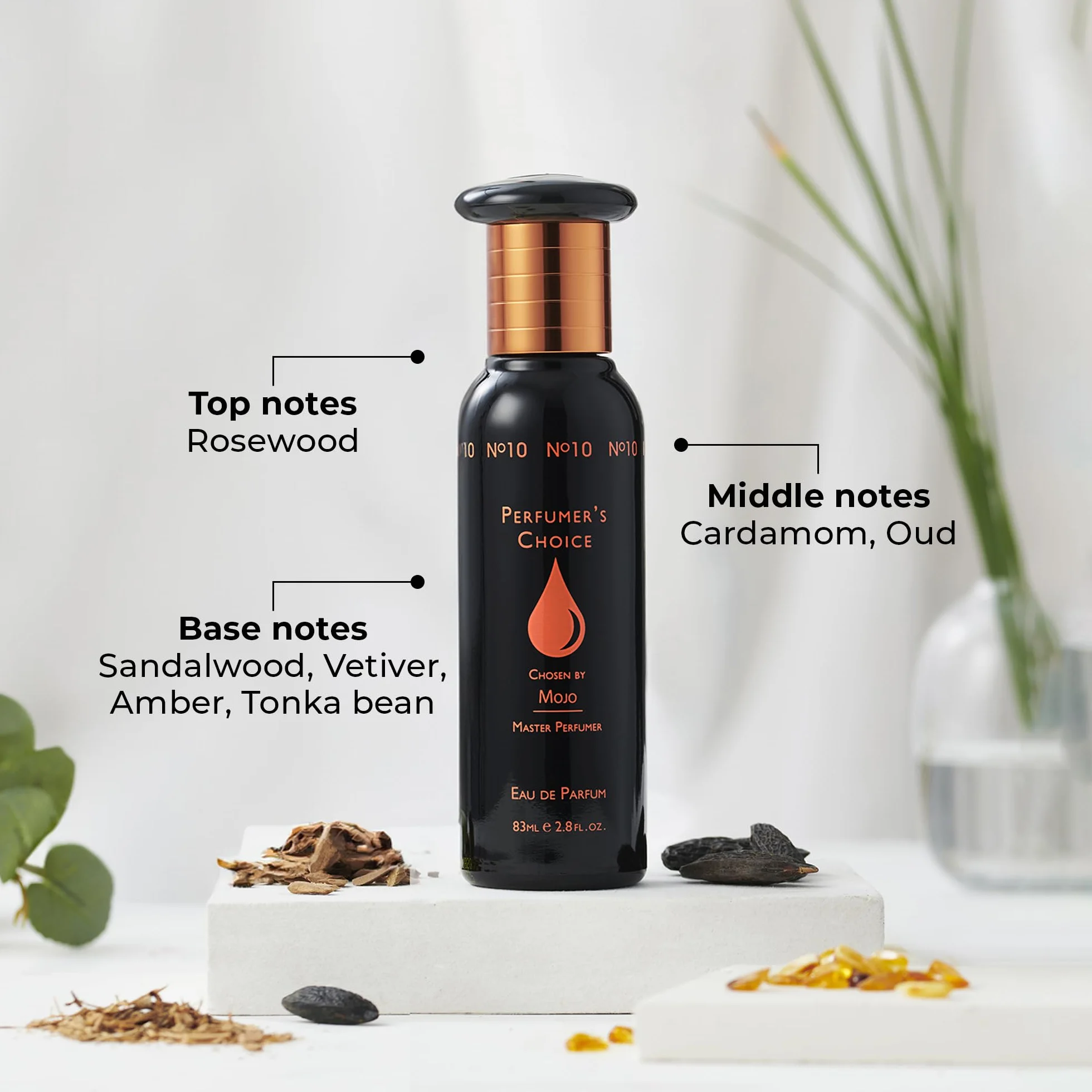 WYBÓR PERFUMIARZY No. 10 Mojo Perfumy dla mężczyzn. 83 ml Woda perfumowana, luksusowy zapach - męska woda po goleniu, długotrwały zapach Milton-Lloyd