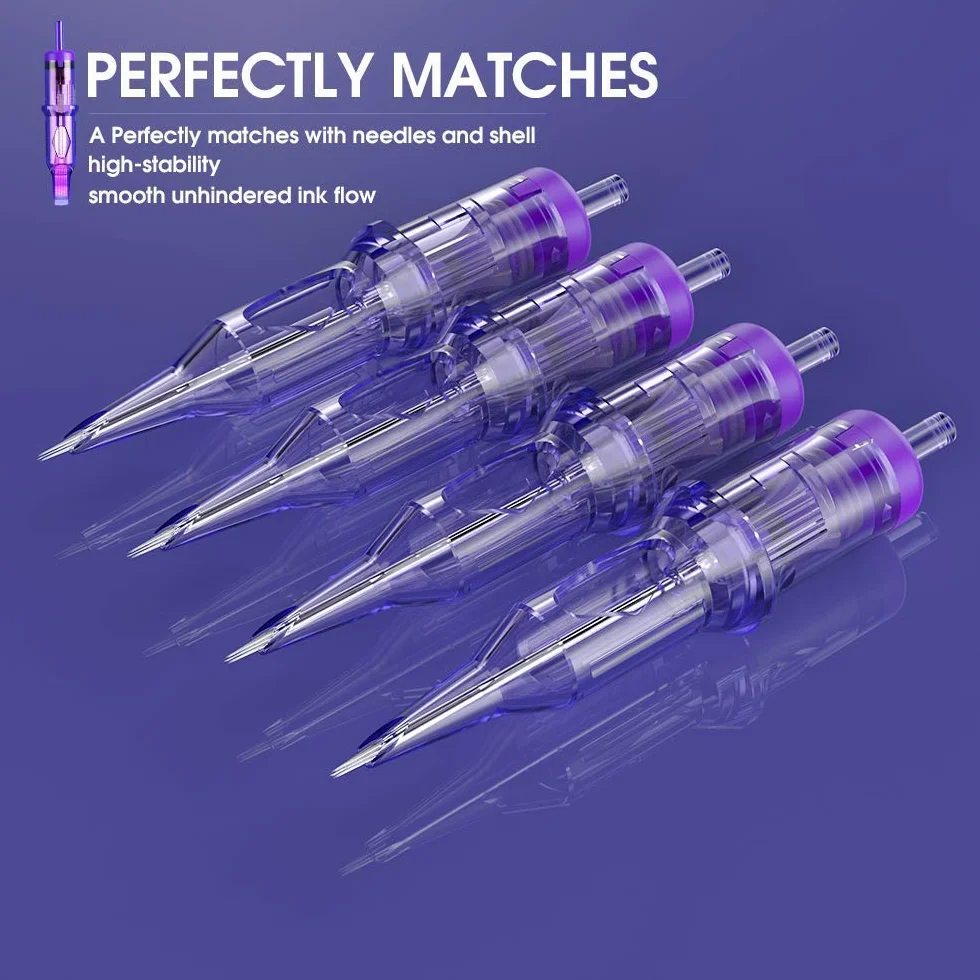 Mast Pro Tattoo Cartridge Needles 20Pieces #12 0.35 1209RL Standard Round Liner Microblading Tattoo Needle Cartridge for Tattoo Machine Pen