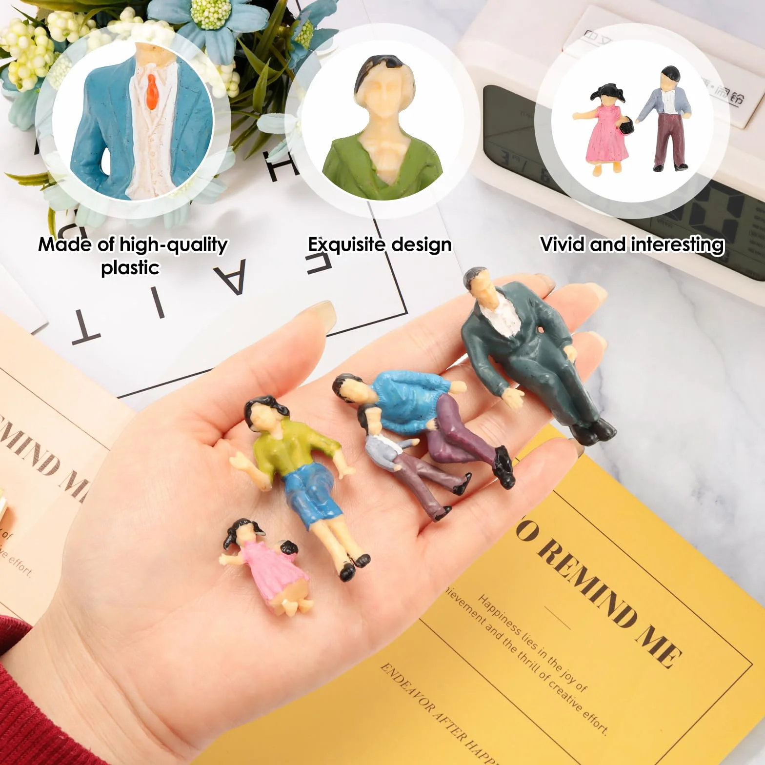 14 sztuk miniaturowych ludzi 1:25 Miniaturowe figurki w różnych pozycjach Malowane modele figurki do modelarstwa w skali HO w skali Miniaturowe figurki do modeli kolejowych Mini figurki w różnych
