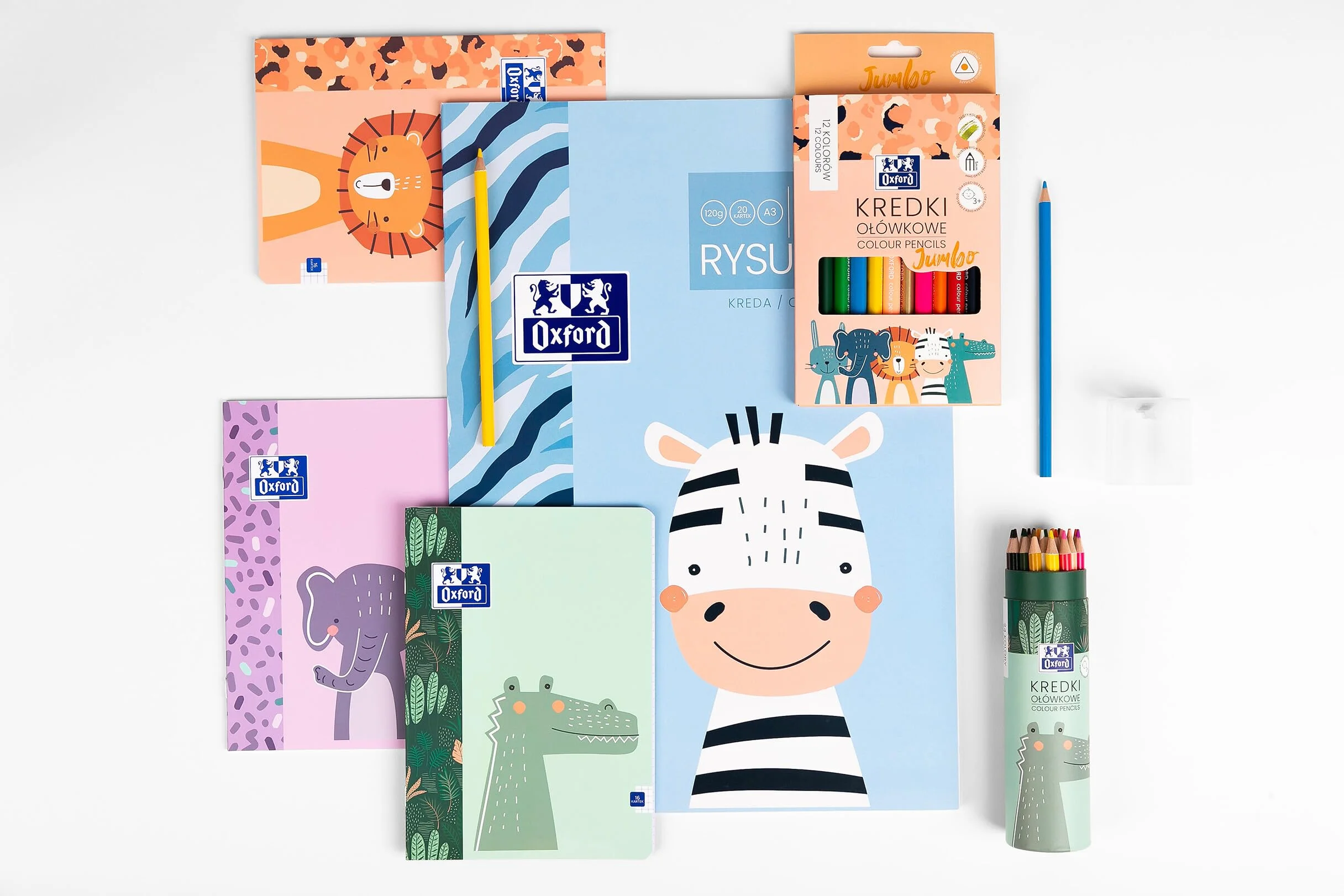 Blok Rysunkowy Oxford Kids A2, 20 kartek
