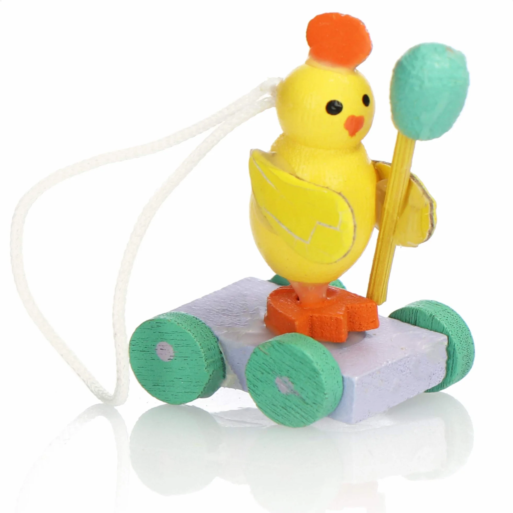 COM-FOUR® 18-czesciowy zestaw drewnianych figurek wielkanocnych - Drewniana dekoracja wielkanocna - Drewniane figurki na Wielkanoc do powieszenia (18 kolorowych zawieszek)