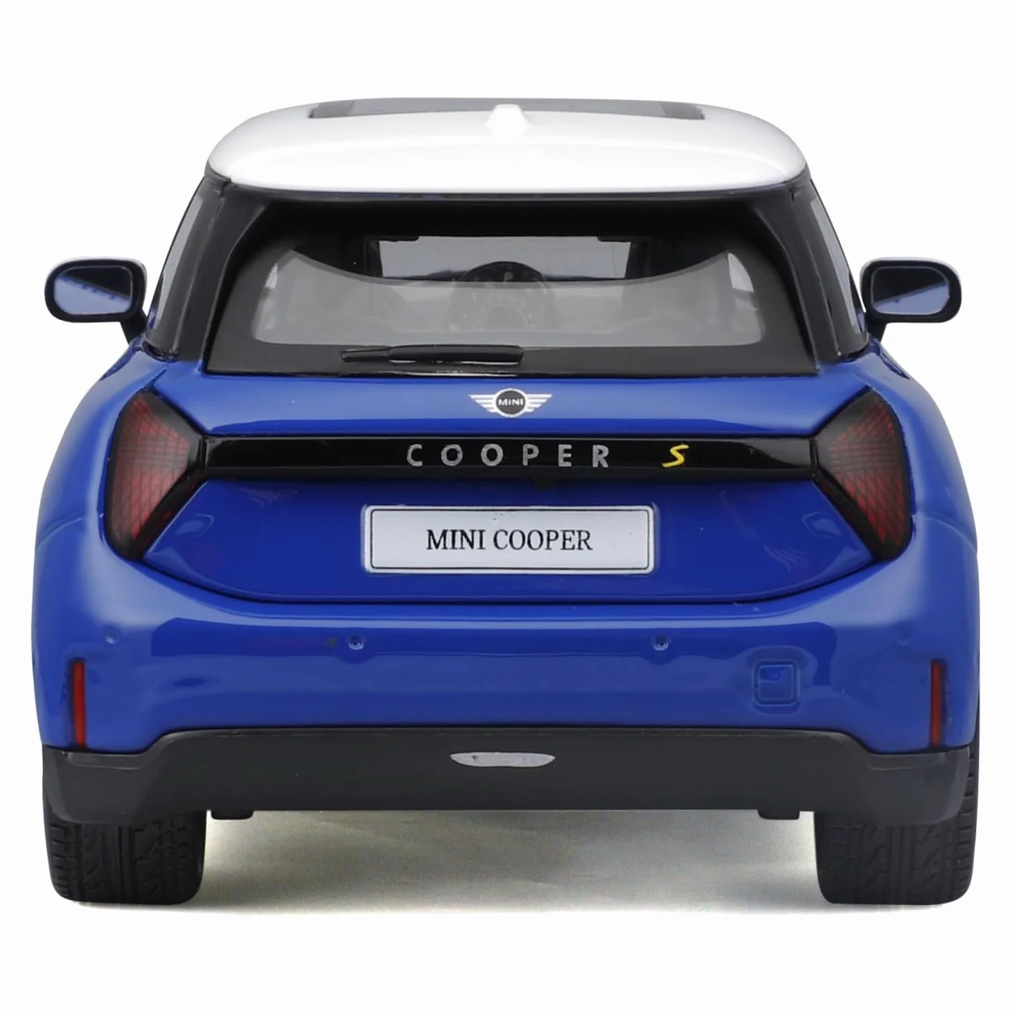 Maisto - MINI Cooper SE 2024 (J01), samochód diecast w skali 1:24, kolor niebieski, szczegółowa replika nowej wersji elektrycznej, otwierane drzwi i maska, zalecany wiek 3+ lata