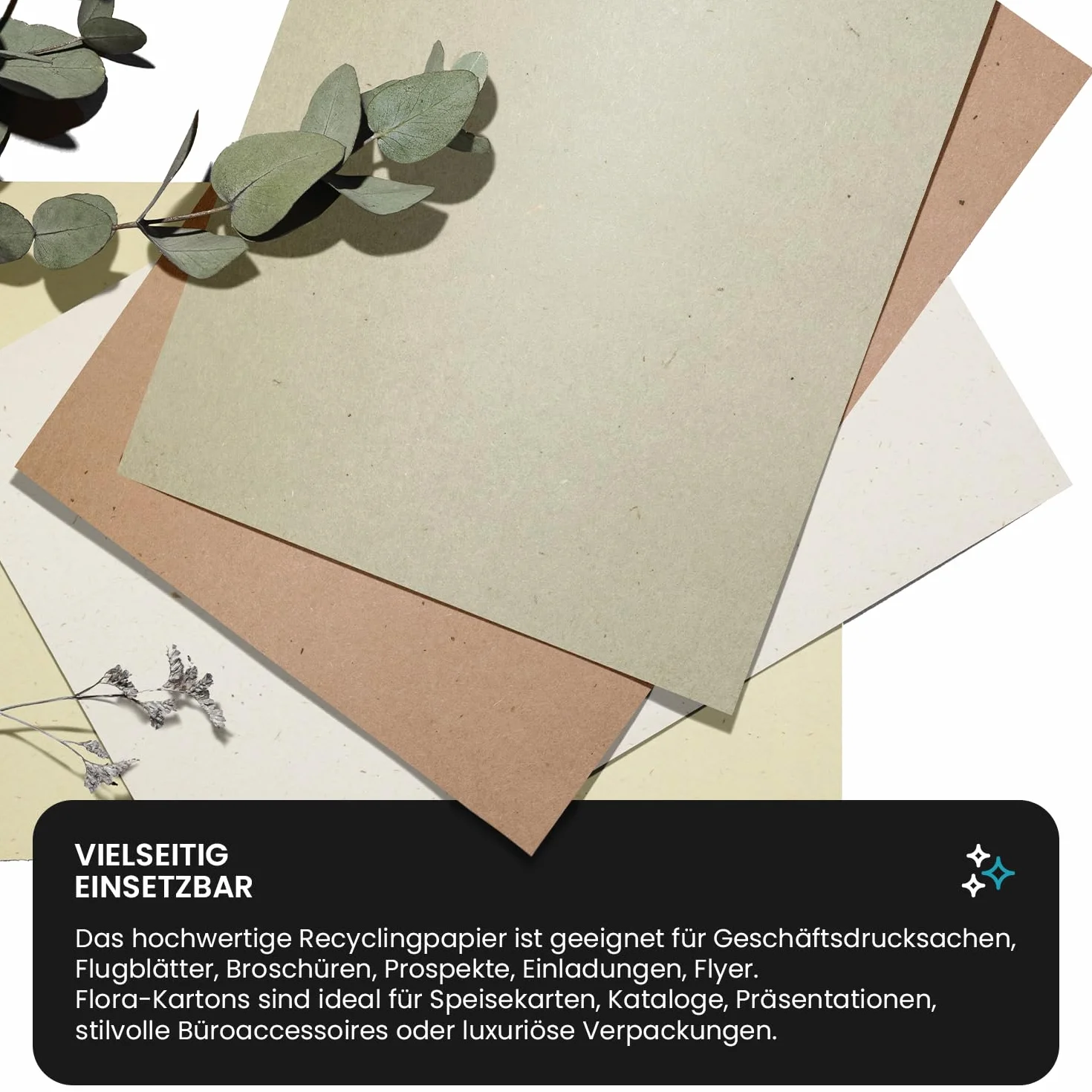 Netuno 50 x naturalny karton ecru DIN A5 148 x 210 mm 240 g Flora Anice karton z recyklingu delikatny karton ekologiczny karton na karty jednokolorowe elegancki karton do majsterkowania kreatywny karton do zadrukowania na zaproszenia