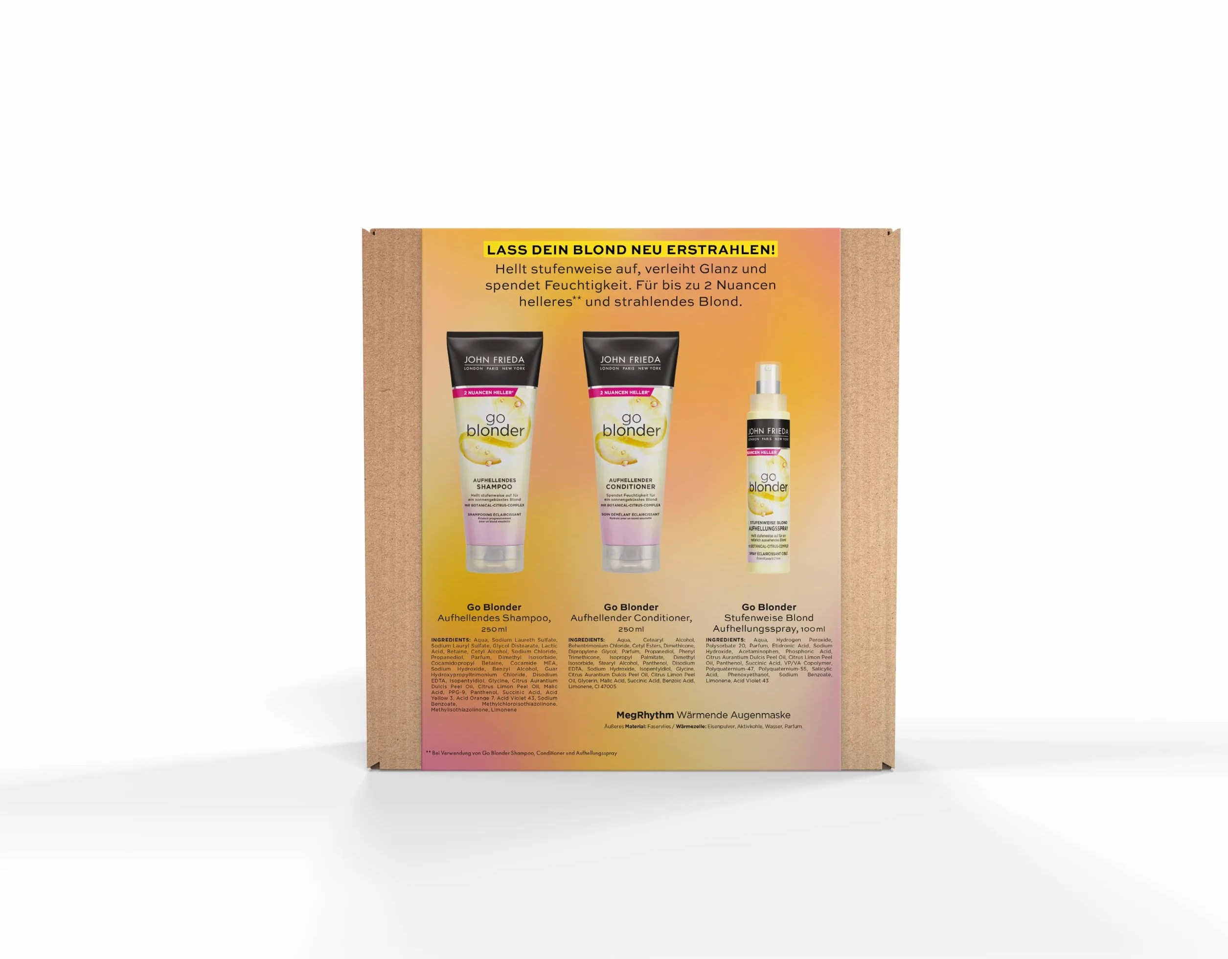 John Frieda Go Blonder Zestaw do Włosów, 4 Elementy