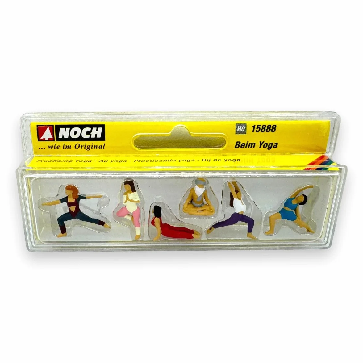 NOCH® H0 zestaw figurek "Beim Yog", modelarstwo, figurki z tworzywa sztucznego, do modelarstwa, szerokość toru H0, do majsterkowania, DIY