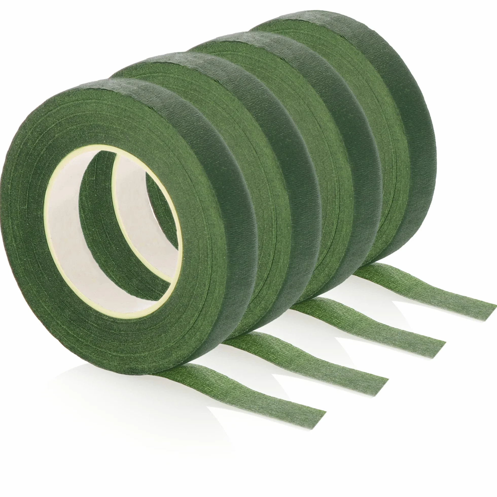 COM-FOUR® 4x Flower Tape - samoprzylepna tasma maskujaca do kwiatów - tasma do pakowania kwiaciarni - krepa rekodziela (Tasma kwiatowa - 13mm)