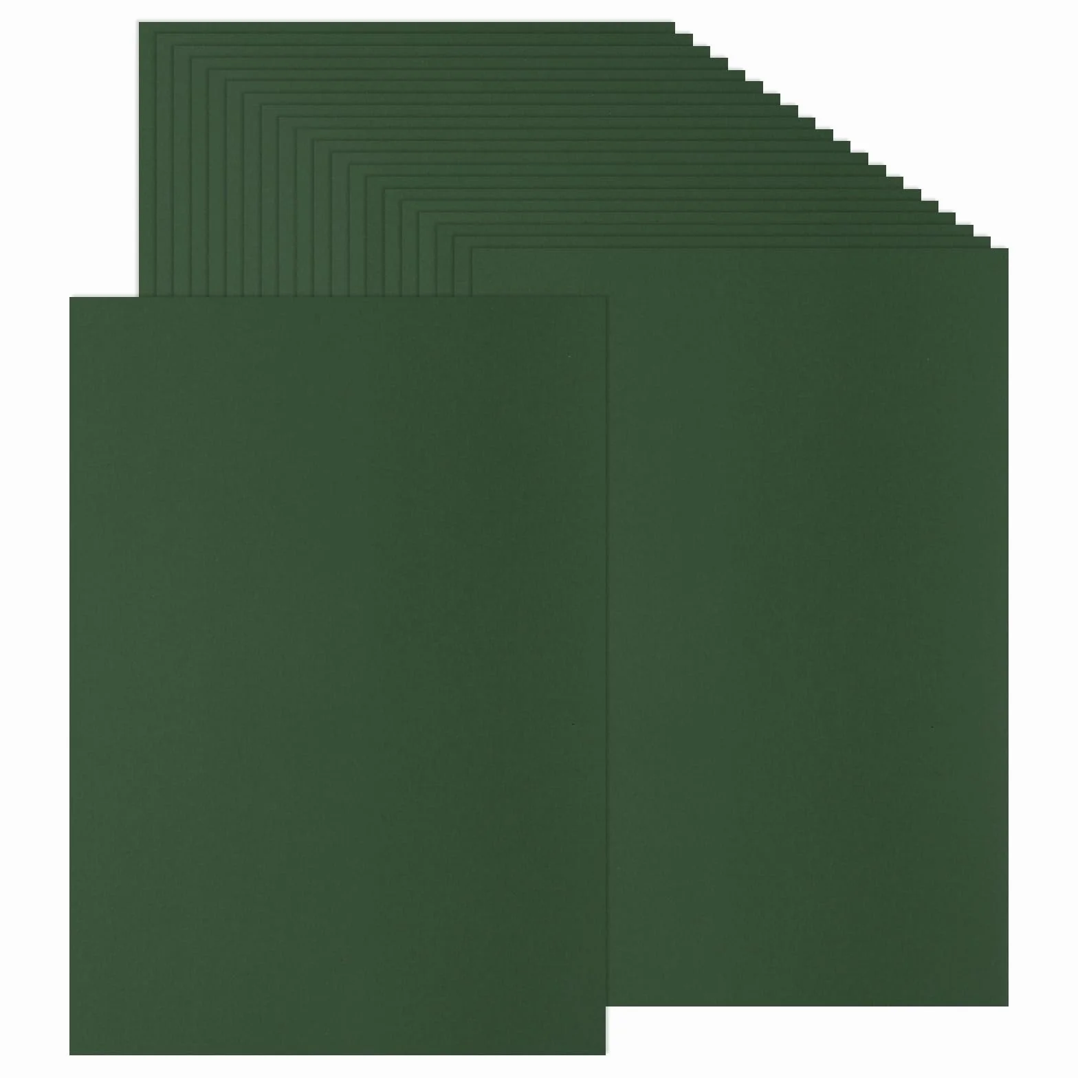 PATIKIL 50 arkuszy kolorowego kartonu, format A4 230 g/m2 gruby karton drukowany kolorowy papier do samodzielnego scrapbookingu tworzenia kart, ciemnozielony
