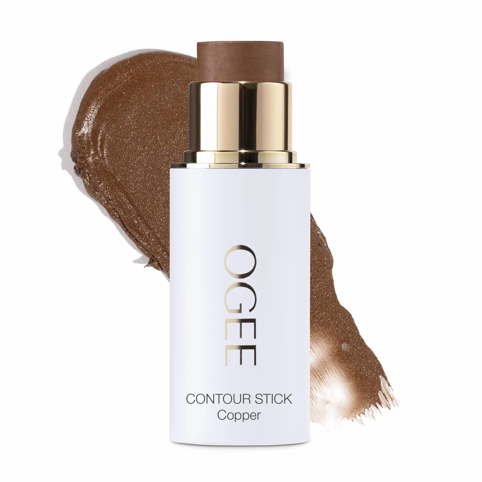 Ogee Sculpted Face Stick (COPPER - RADIANT COCOA) Certified Organic Multi-Use Bronzer & Contour Makeup