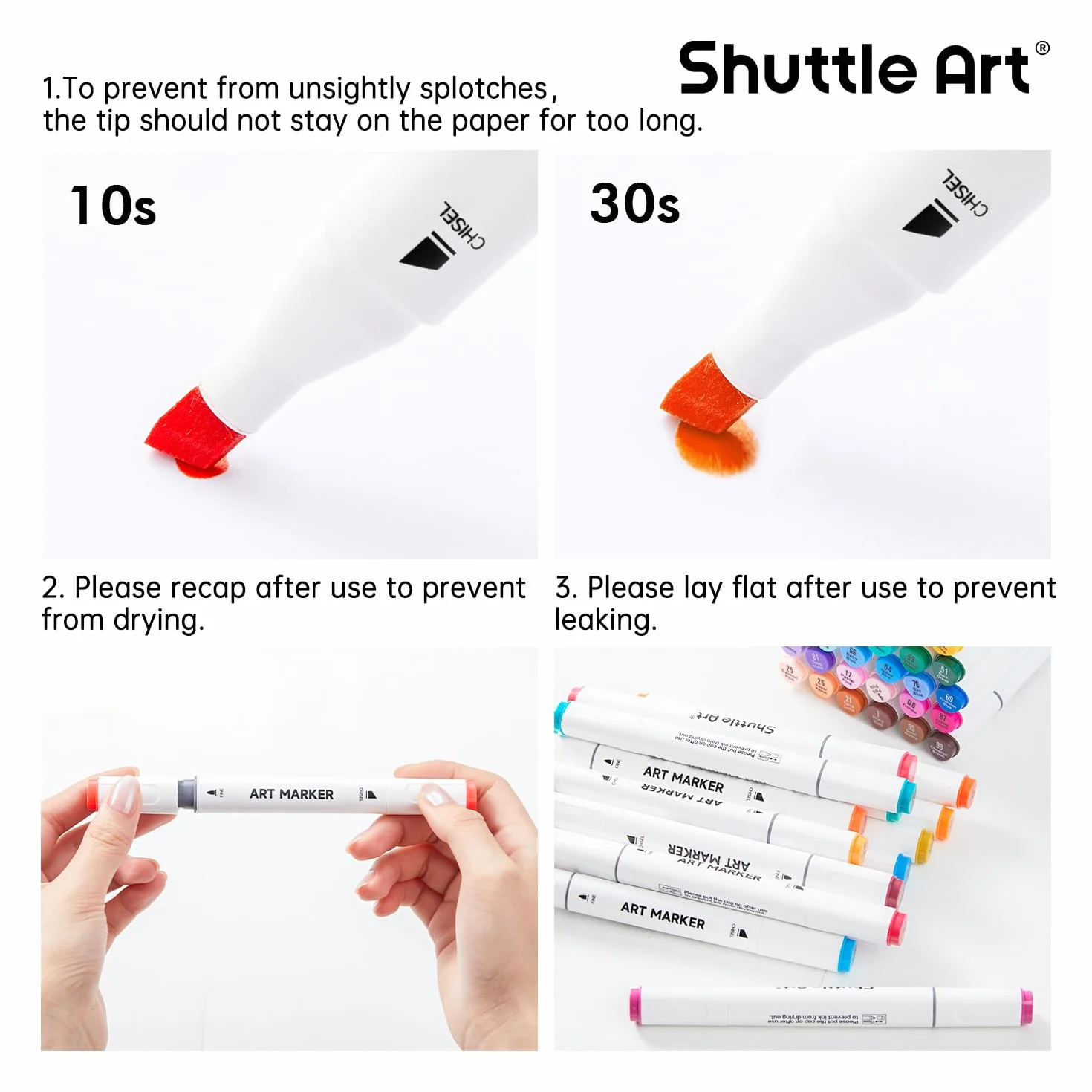 Shuttle Art 121 kolorów markerów alkoholowych, profesjonalne pisaki artystyczne z podwójną końcówką i bezbarwny blender, flamastry z etui dla artystów, dorosłych, ilustracja, kolorowanie, szkicowanie