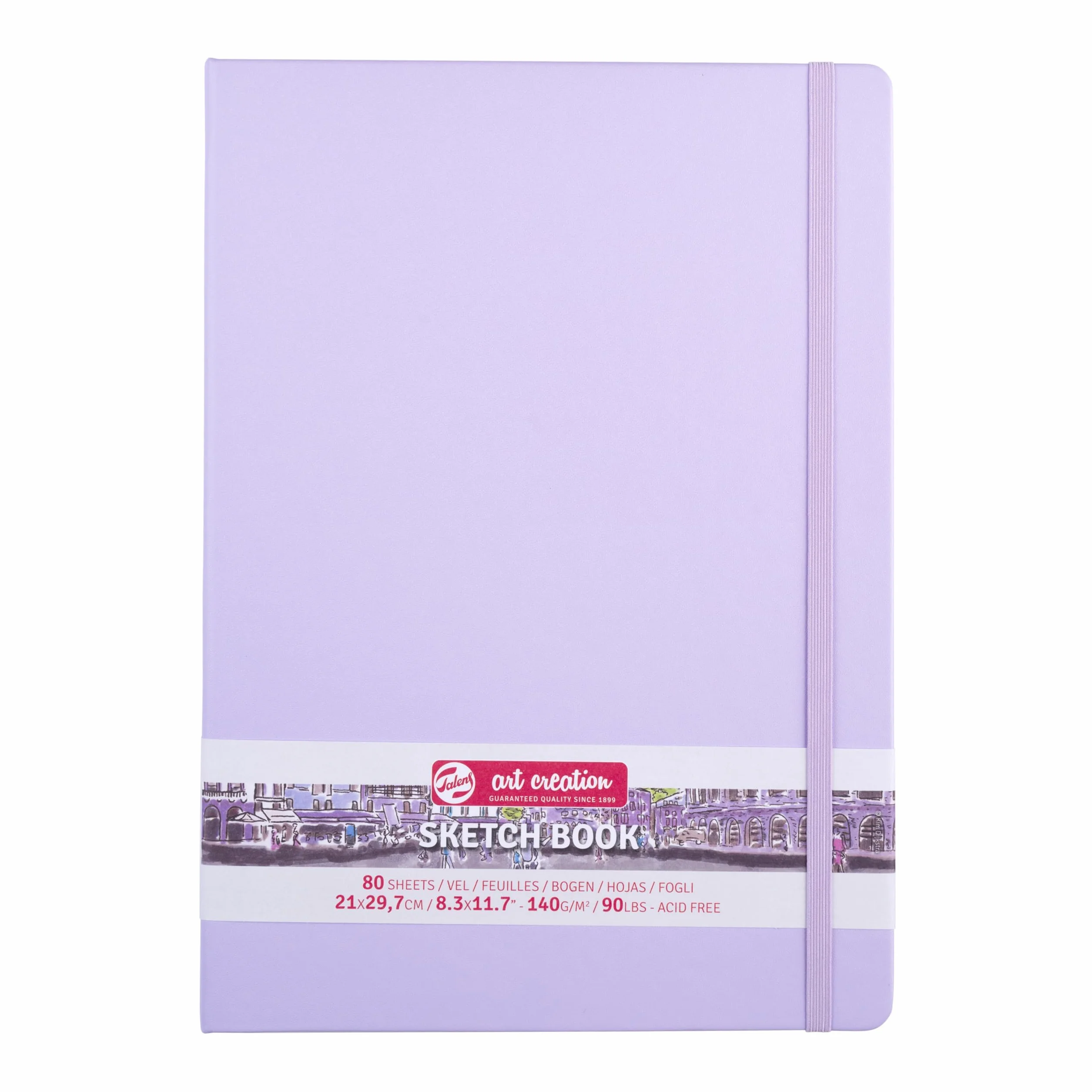 Talens Art Creation Sketchbook 80 arkuszy, rozmiar 21 x 30 cm, pastelowy fioletowy