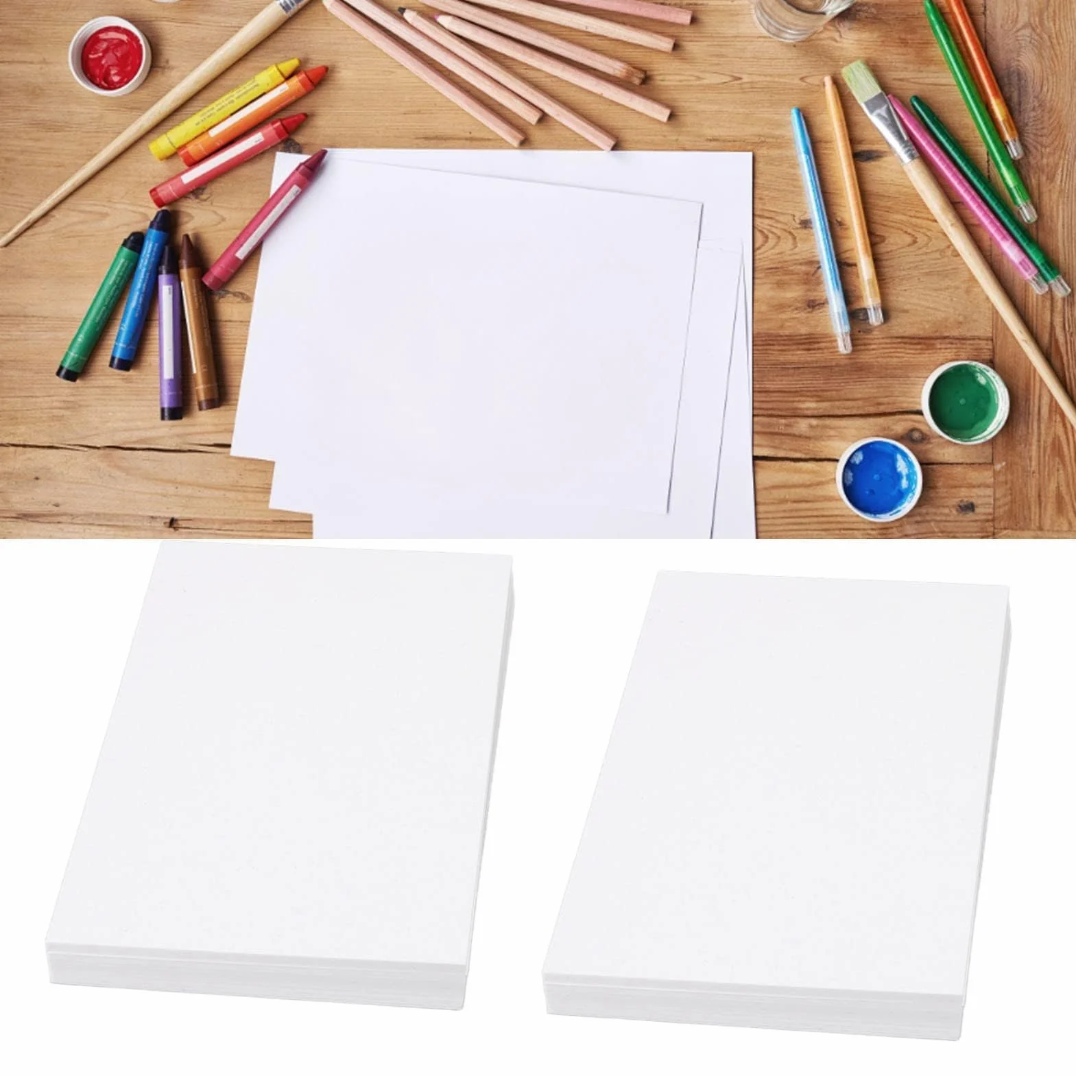 100 Sztuk Karton 4x6 Białe Puste Karty Badania Flash Cards Pieczątka Papier do Kartek do Projektów DIY, Notatnik, Sztuka i Rzemiosło