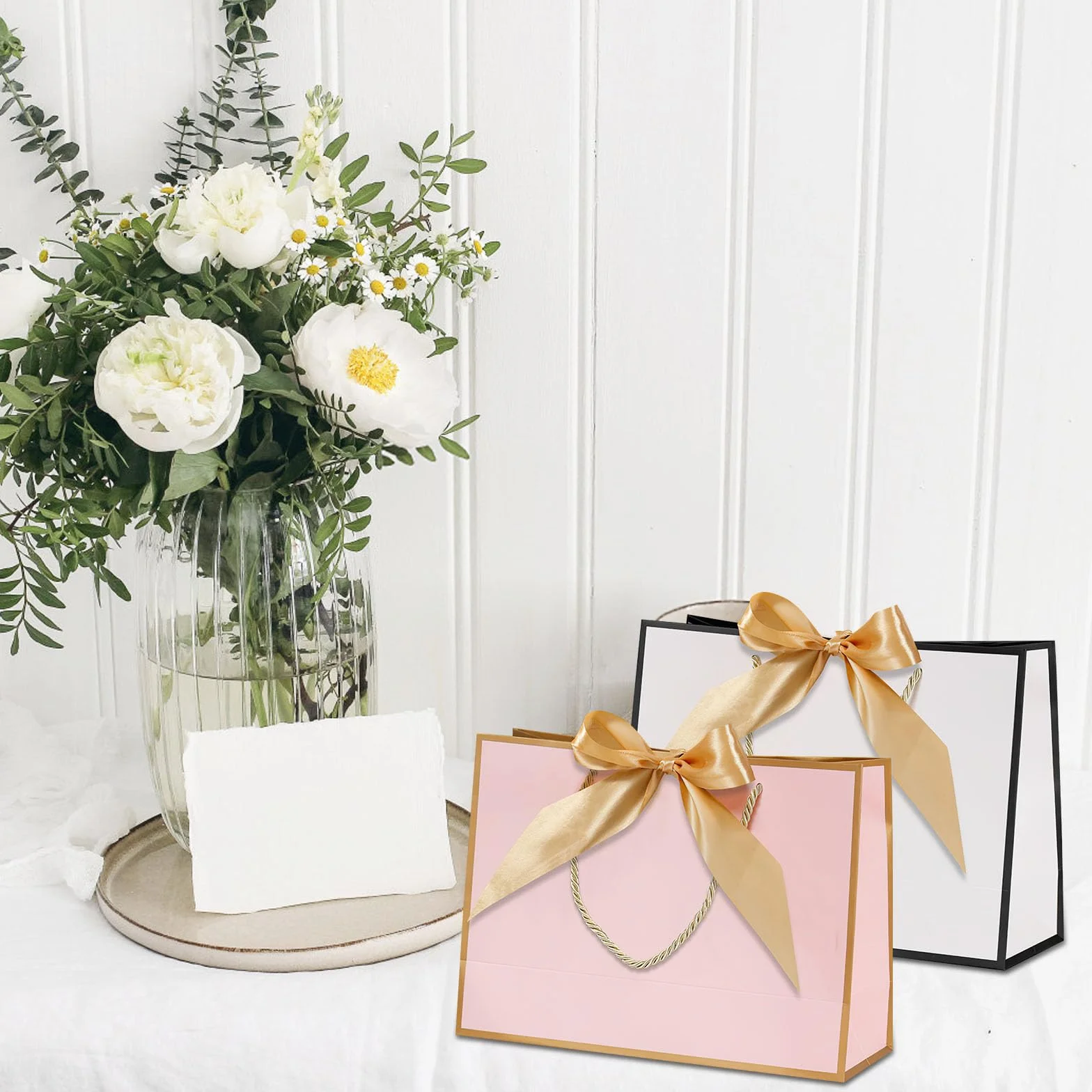 10 sztuk torebek prezentowych, duże, 32 x 25 x 11 cm, torebki na prezenty, torebki na prezenty urodzinowe, woreczki na prezenty, duże torebki na prezenty urodzinowe, torebki na prezenty urodzinowe,