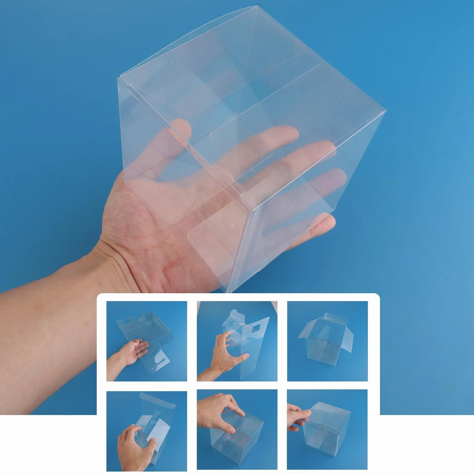 YOUNTHYE 40 sztuk przezroczystych pudełek prezentowych, 10 x 10 x 10 cm, przezroczyste pudełko na prezent, małe kwadratowe pudełko na prezent, pudełko na prezenty ślubne na imprezy, urodziny, słodycze